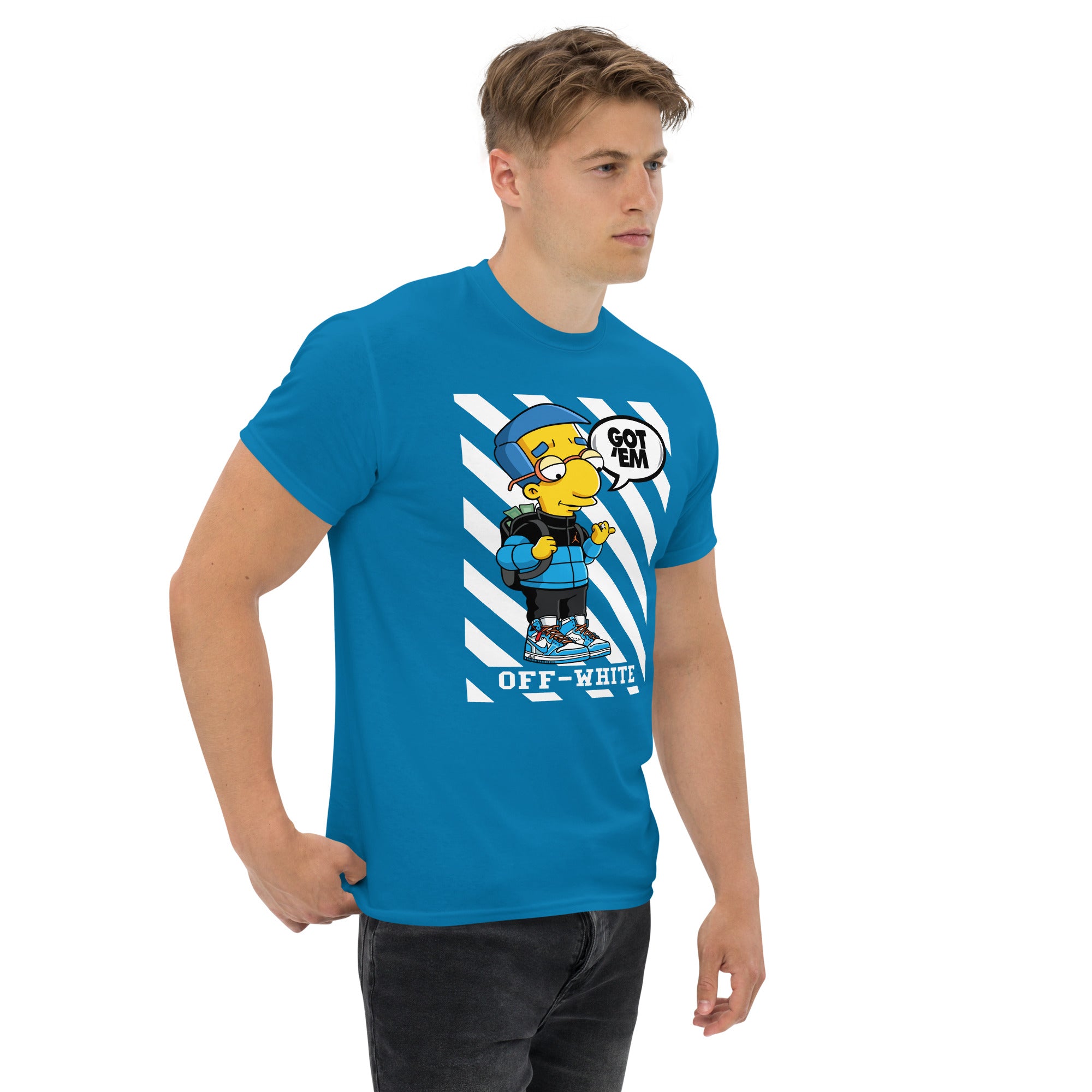 Foto di - T-shirt Stampata Unisex – 100% Cotone – Stile Streetwear e Confortevole – Milhouse got em-DTG-Biiply