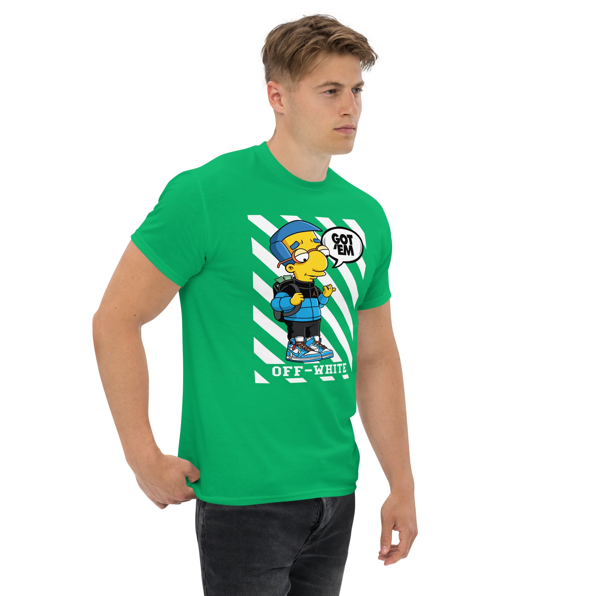 Foto di - T-shirt Stampata Unisex – 100% Cotone – Stile Streetwear e Confortevole – Milhouse got em-DTG-Biiply