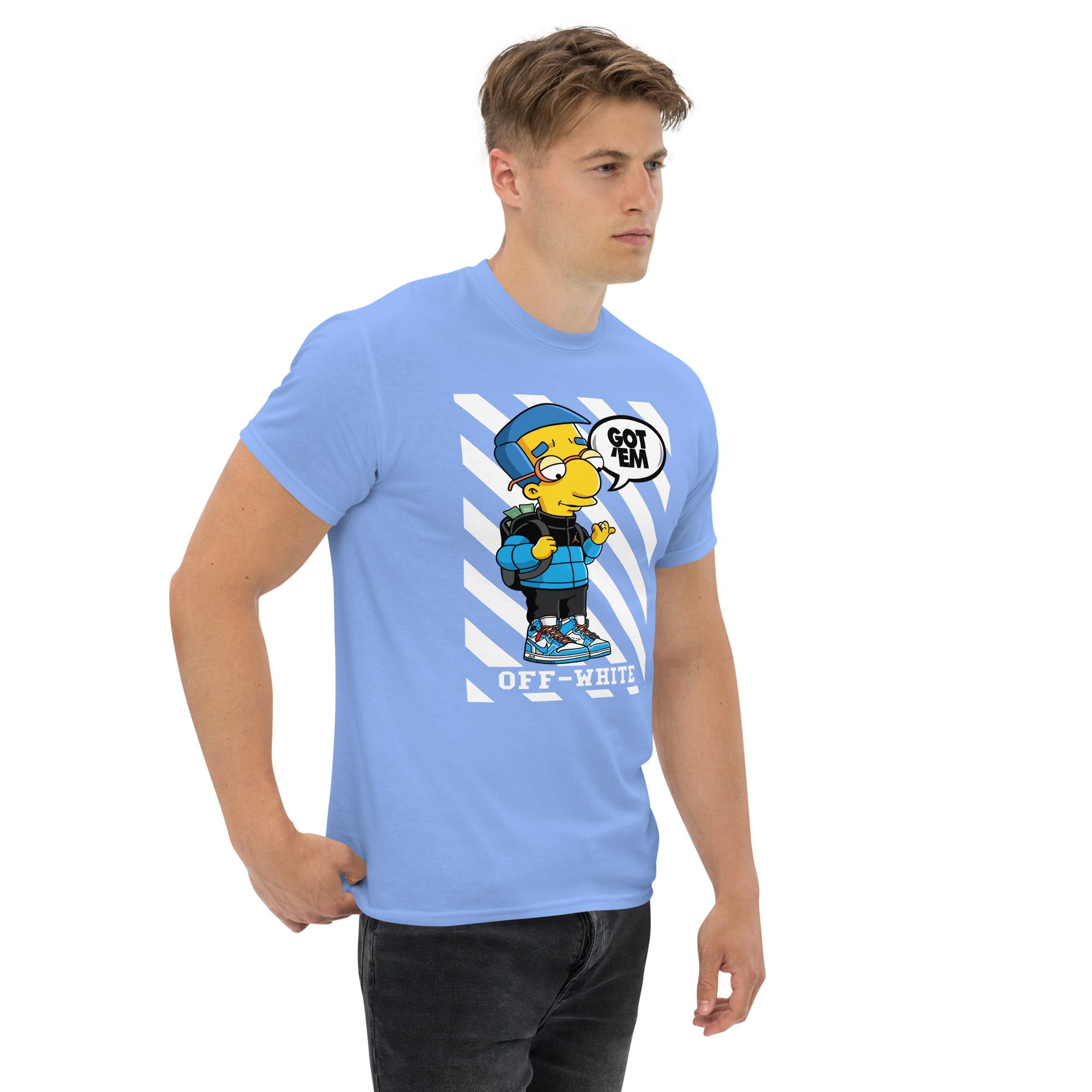 Foto di - T-shirt Stampata Unisex – 100% Cotone – Stile Streetwear e Confortevole – Milhouse got em-DTG-Biiply