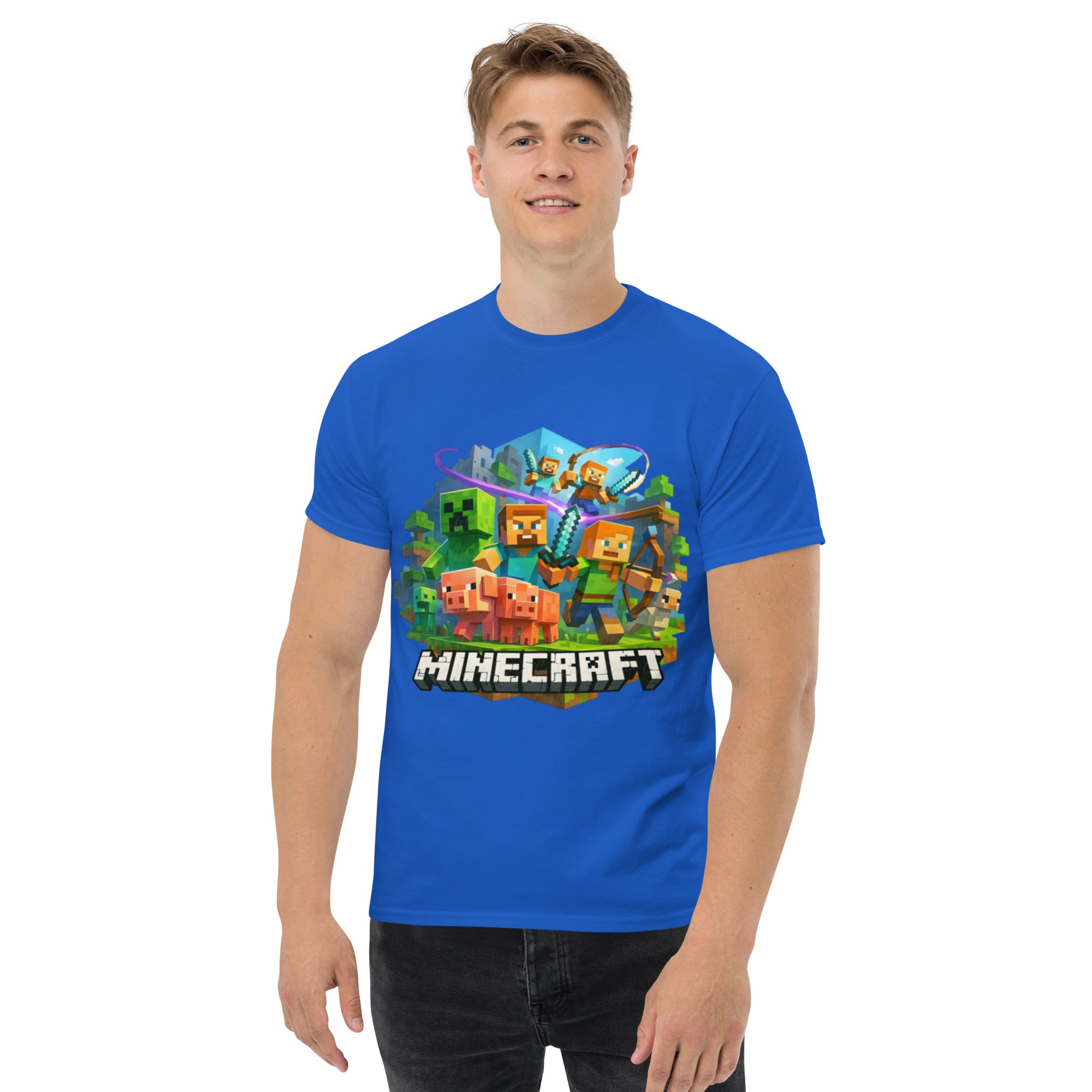 Foto di - T-shirt Stampata Unisex – 100% Cotone – Stile Streetwear e Confortevole – Minecraft-DTG-Biiply