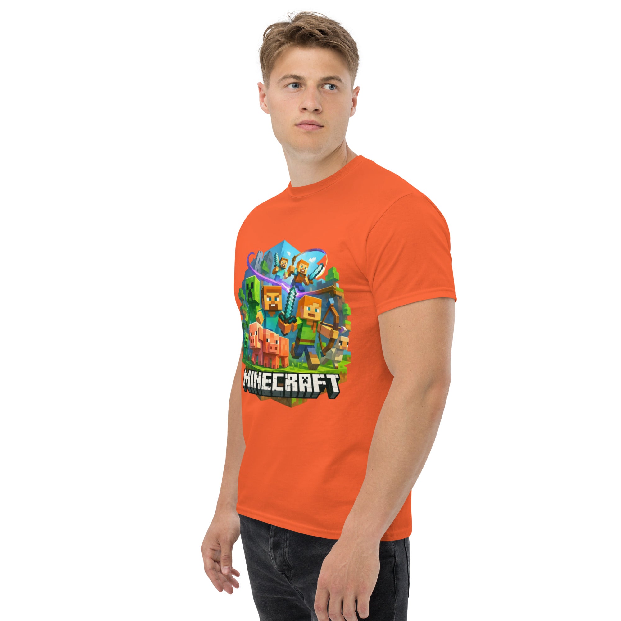 Foto di - T-shirt Stampata Unisex – 100% Cotone – Stile Streetwear e Confortevole – Minecraft-DTG-Biiply