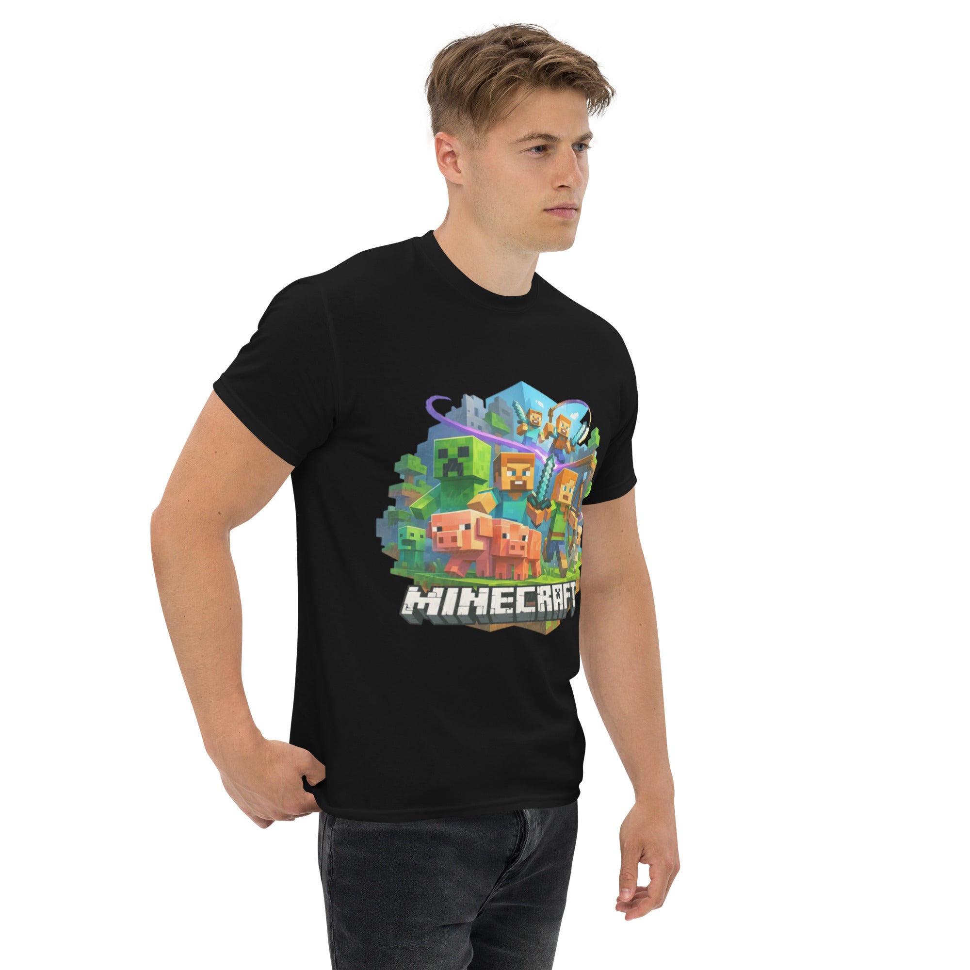 Foto di - T-shirt Stampata Unisex – 100% Cotone – Stile Streetwear e Confortevole – Minecraft-DTG-Biiply