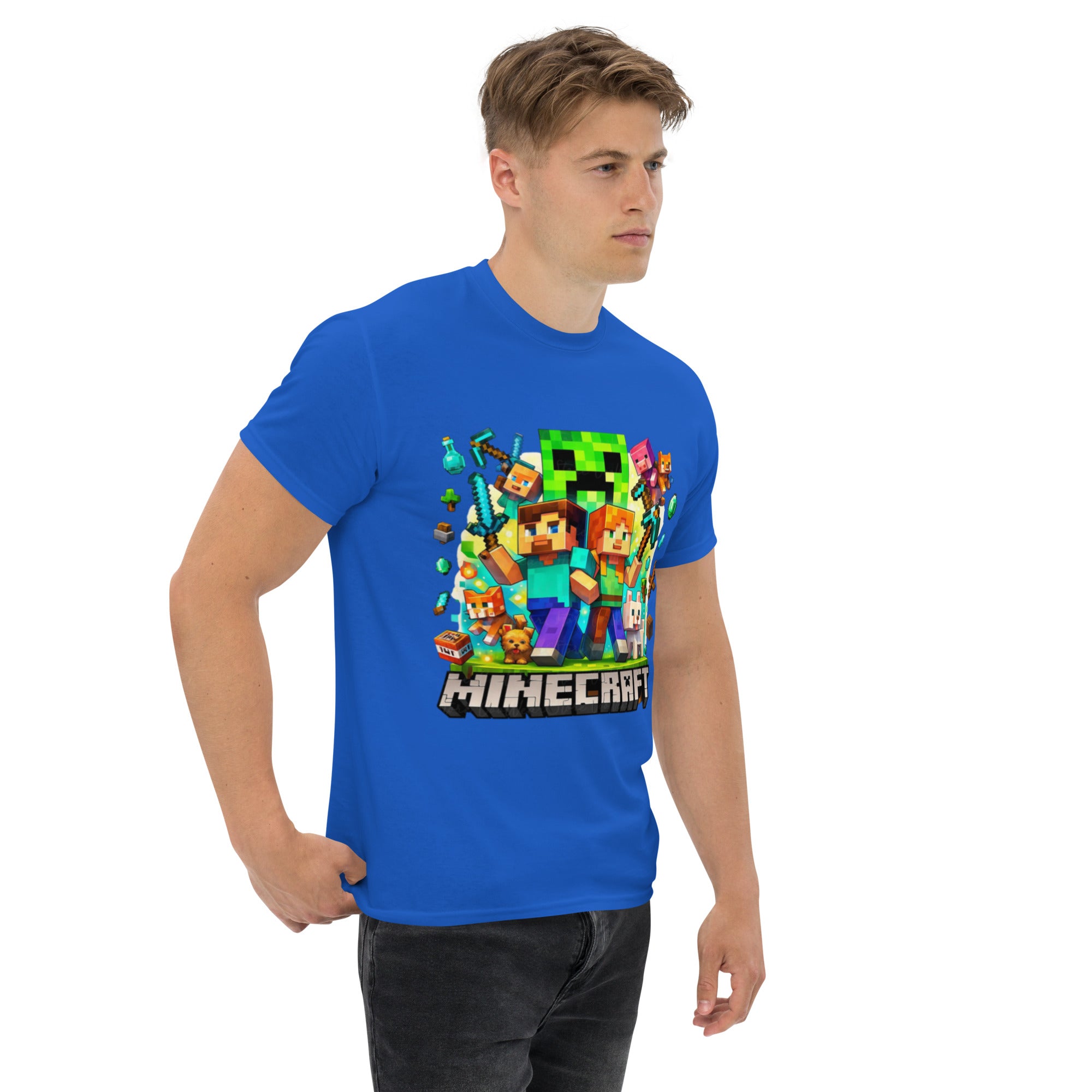 Foto di - T-shirt Stampata Unisex – 100% Cotone – Stile Streetwear e Confortevole – Minecraft game-DTG-Biiply