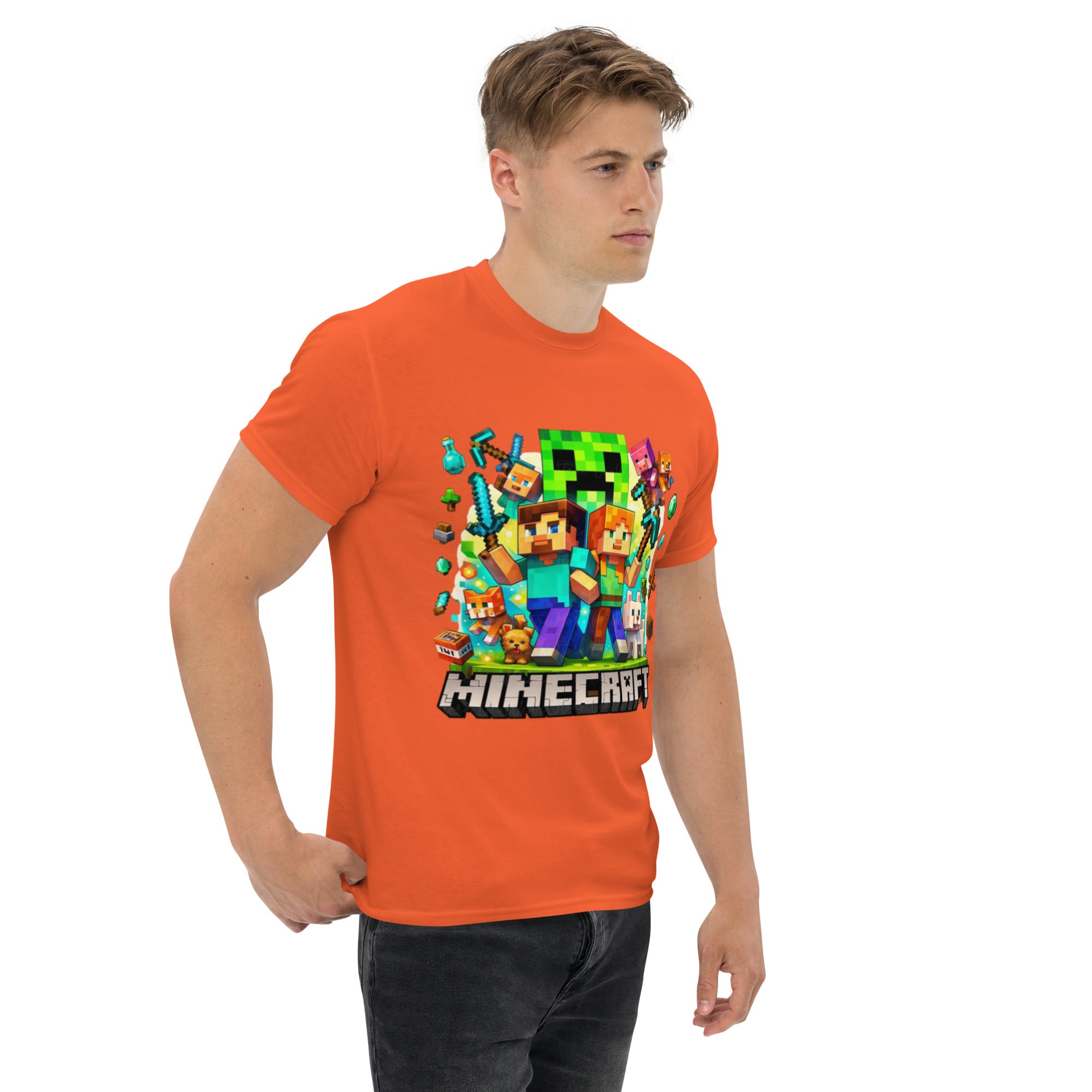 Foto di - T-shirt Stampata Unisex – 100% Cotone – Stile Streetwear e Confortevole – Minecraft game-DTG-Biiply