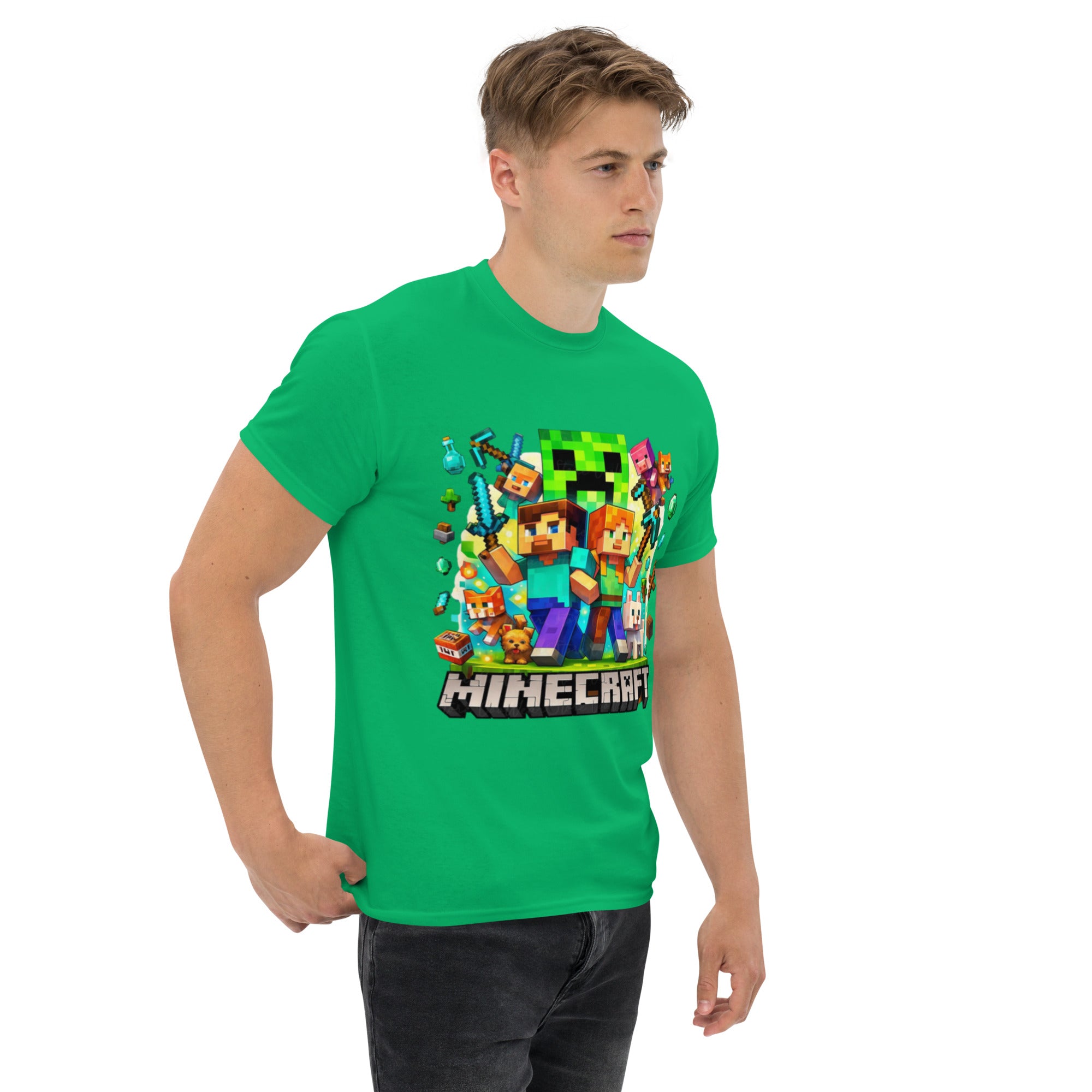 Foto di - T-shirt Stampata Unisex – 100% Cotone – Stile Streetwear e Confortevole – Minecraft game-DTG-Biiply
