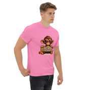 Foto di - T-shirt Stampata Unisex – 100% Cotone – Stile Streetwear e Confortevole – Monkey Work For Banana-DTG-Biiply