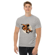 Foto di - T-shirt Stampata Unisex – 100% Cotone – Stile Streetwear e Confortevole – Moon Skater-DTG-Biiply