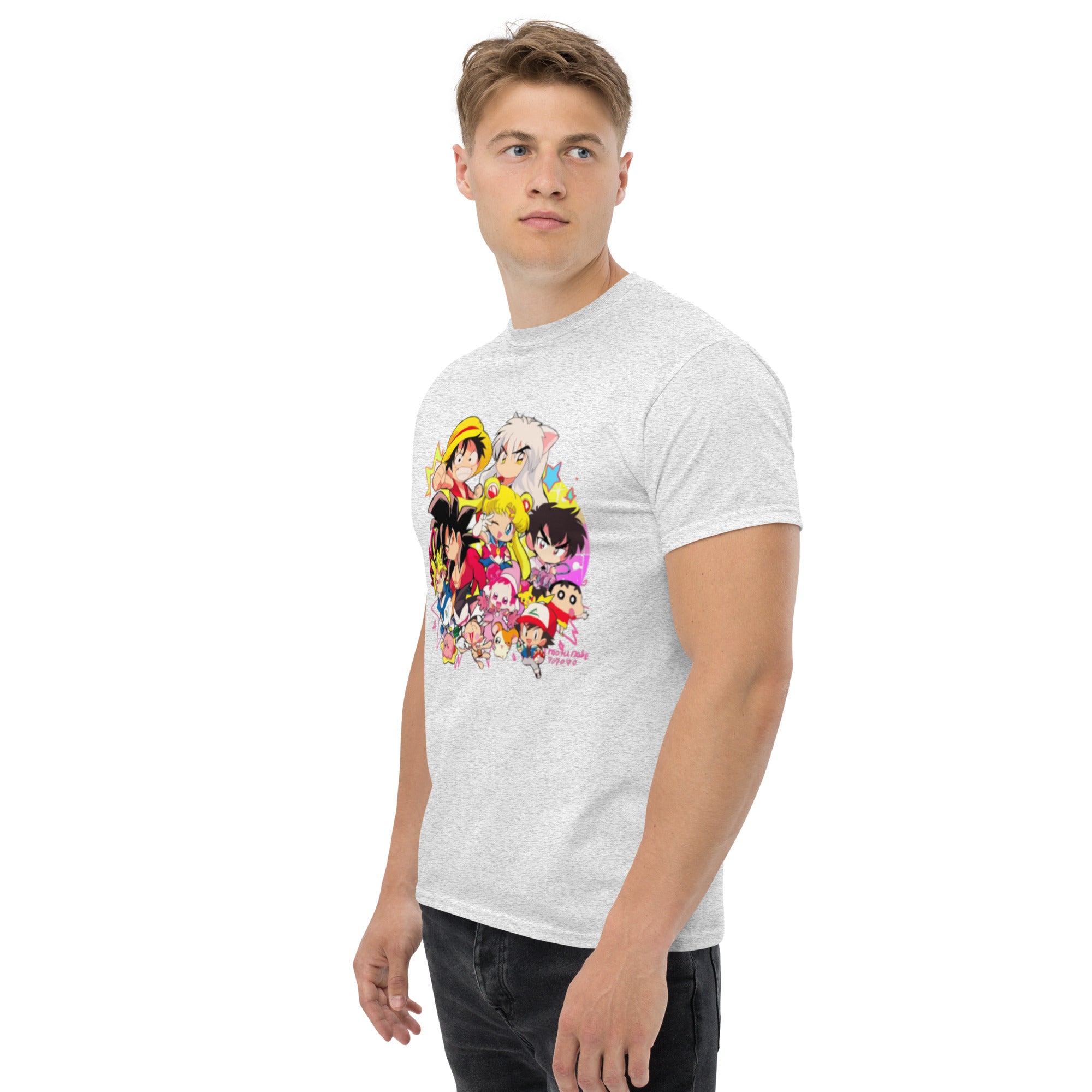 Foto di - T-shirt Stampata Unisex – 100% Cotone – Stile Streetwear e Confortevole – Multi Eroi anime-DTG-Biiply