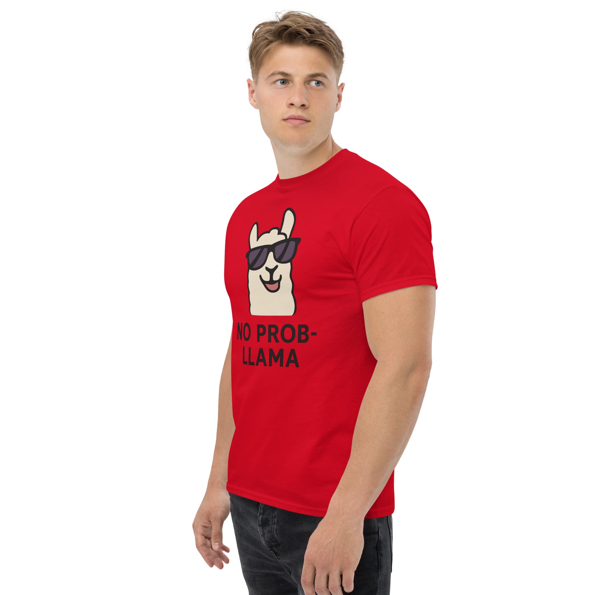 Foto di - T-shirt Stampata Unisex – 100% Cotone – Stile Streetwear e Confortevole – No PROB-LLAMA-DTG-Biiply