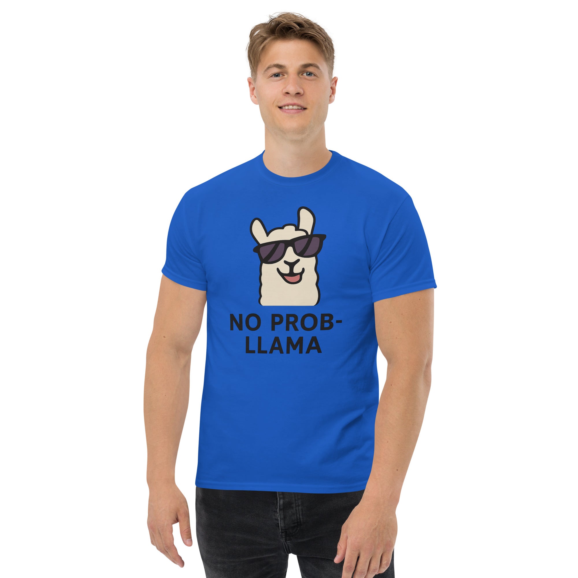 Foto di - T-shirt Stampata Unisex – 100% Cotone – Stile Streetwear e Confortevole – No PROB-LLAMA-DTG-Biiply