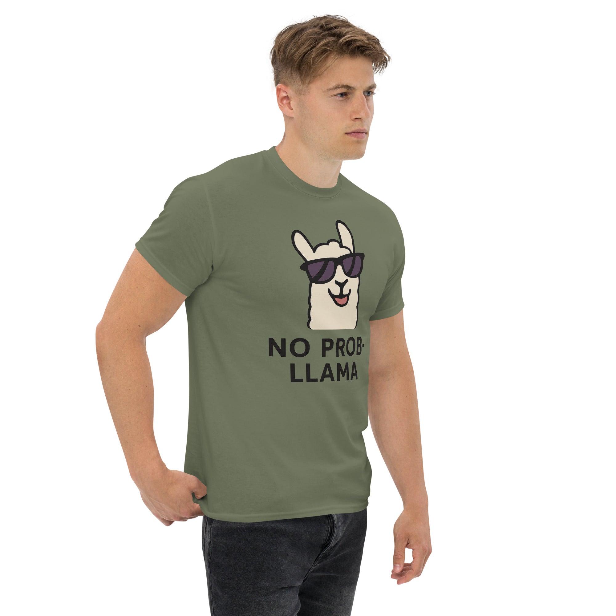 Foto di - T-shirt Stampata Unisex – 100% Cotone – Stile Streetwear e Confortevole – No PROB-LLAMA-DTG-Biiply