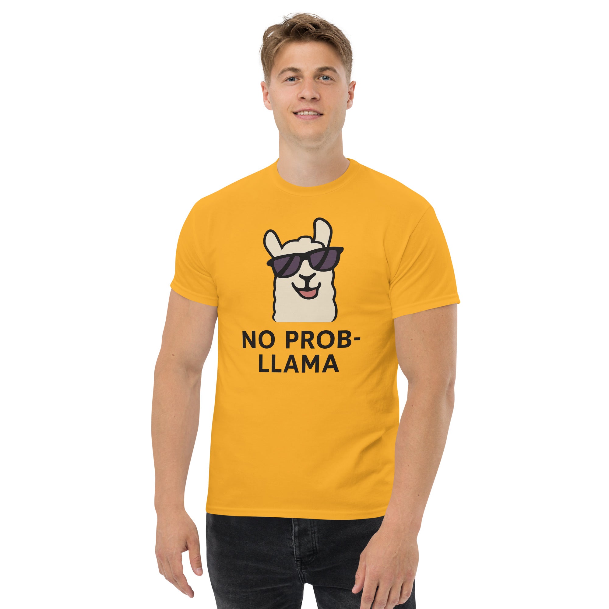 Foto di - T-shirt Stampata Unisex – 100% Cotone – Stile Streetwear e Confortevole – No PROB-LLAMA-DTG-Biiply