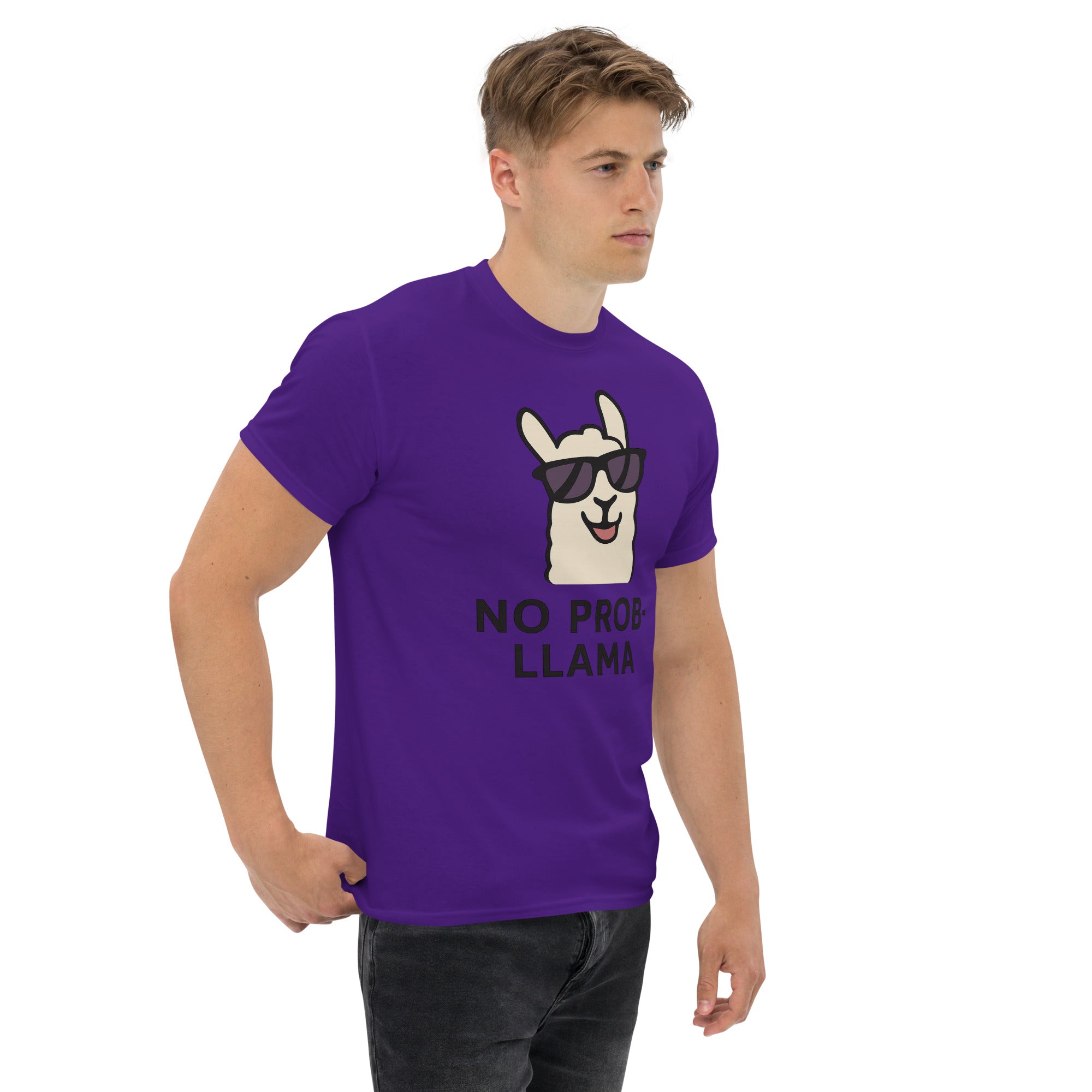 Foto di - T-shirt Stampata Unisex – 100% Cotone – Stile Streetwear e Confortevole – No PROB-LLAMA-DTG-Biiply