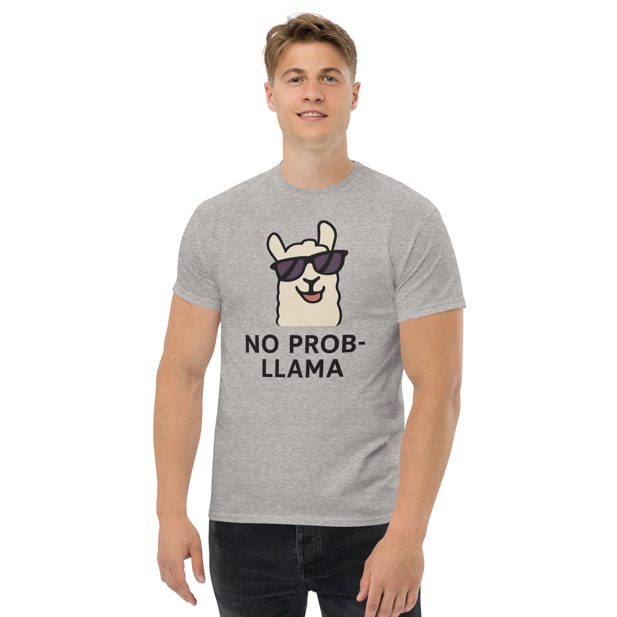 Foto di - T-shirt Stampata Unisex – 100% Cotone – Stile Streetwear e Confortevole – No PROB-LLAMA-DTG-Biiply
