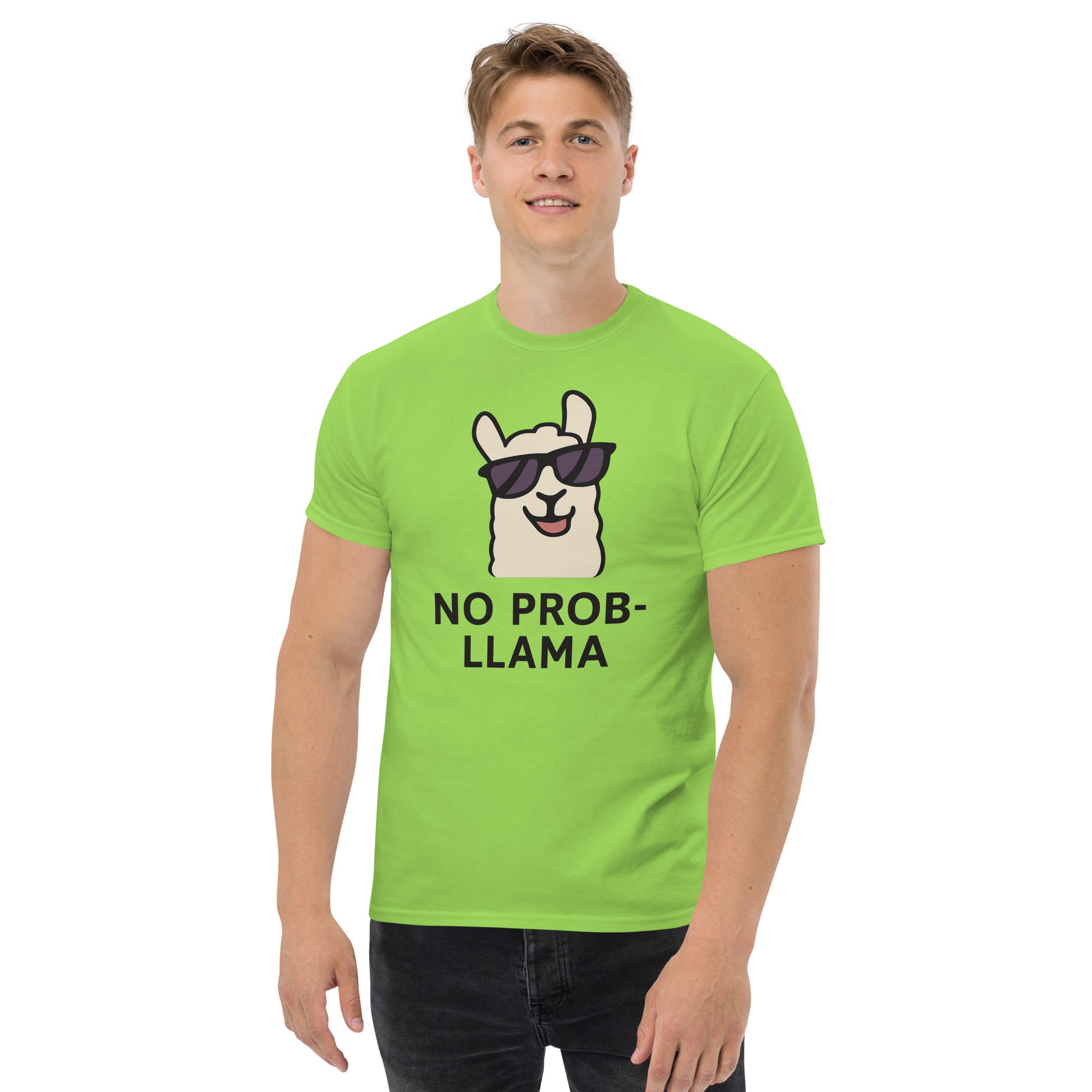 Foto di - T-shirt Stampata Unisex – 100% Cotone – Stile Streetwear e Confortevole – No PROB-LLAMA-DTG-Biiply