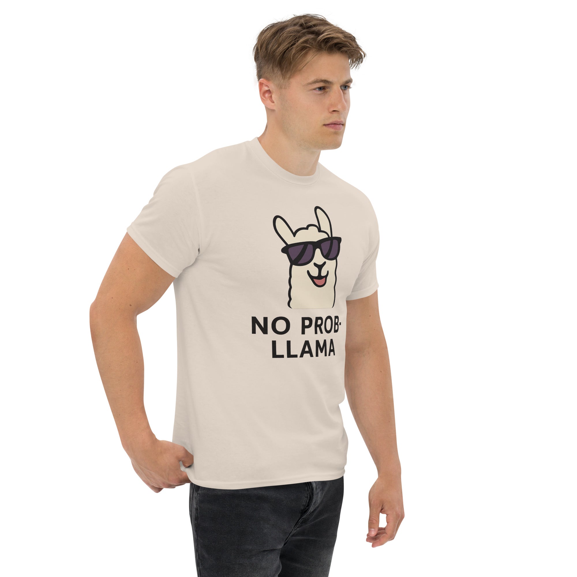 Foto di - T-shirt Stampata Unisex – 100% Cotone – Stile Streetwear e Confortevole – No PROB-LLAMA-DTG-Biiply