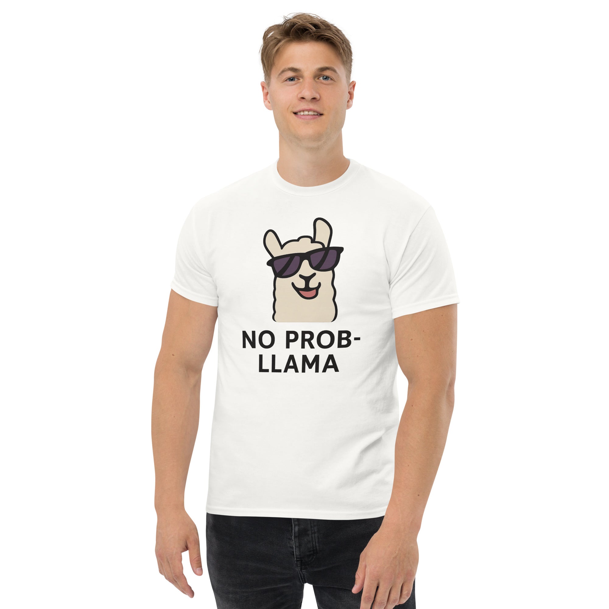 Foto di - T-shirt Stampata Unisex – 100% Cotone – Stile Streetwear e Confortevole – No PROB-LLAMA-DTG-Biiply