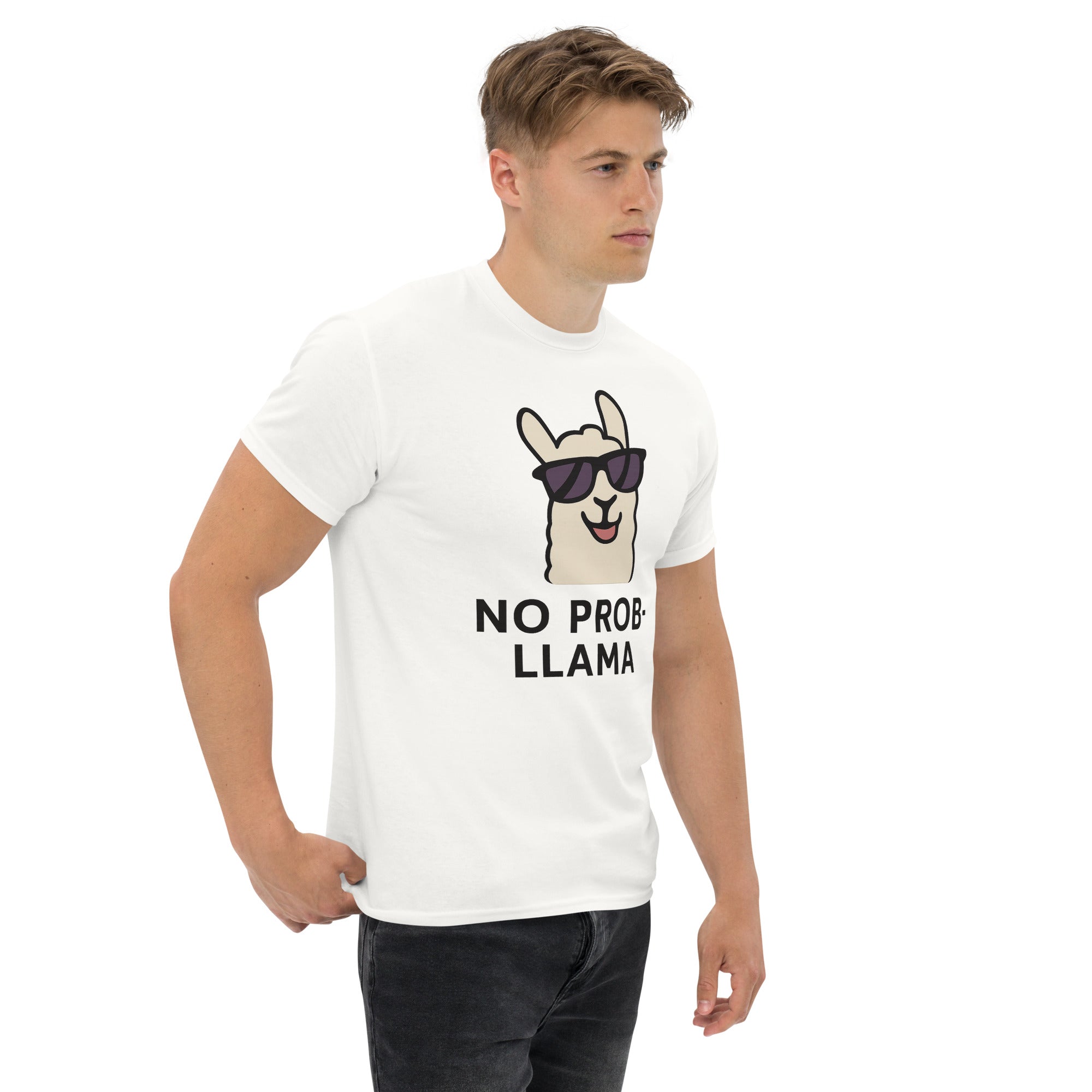 Foto di - T-shirt Stampata Unisex – 100% Cotone – Stile Streetwear e Confortevole – No PROB-LLAMA-DTG-Biiply
