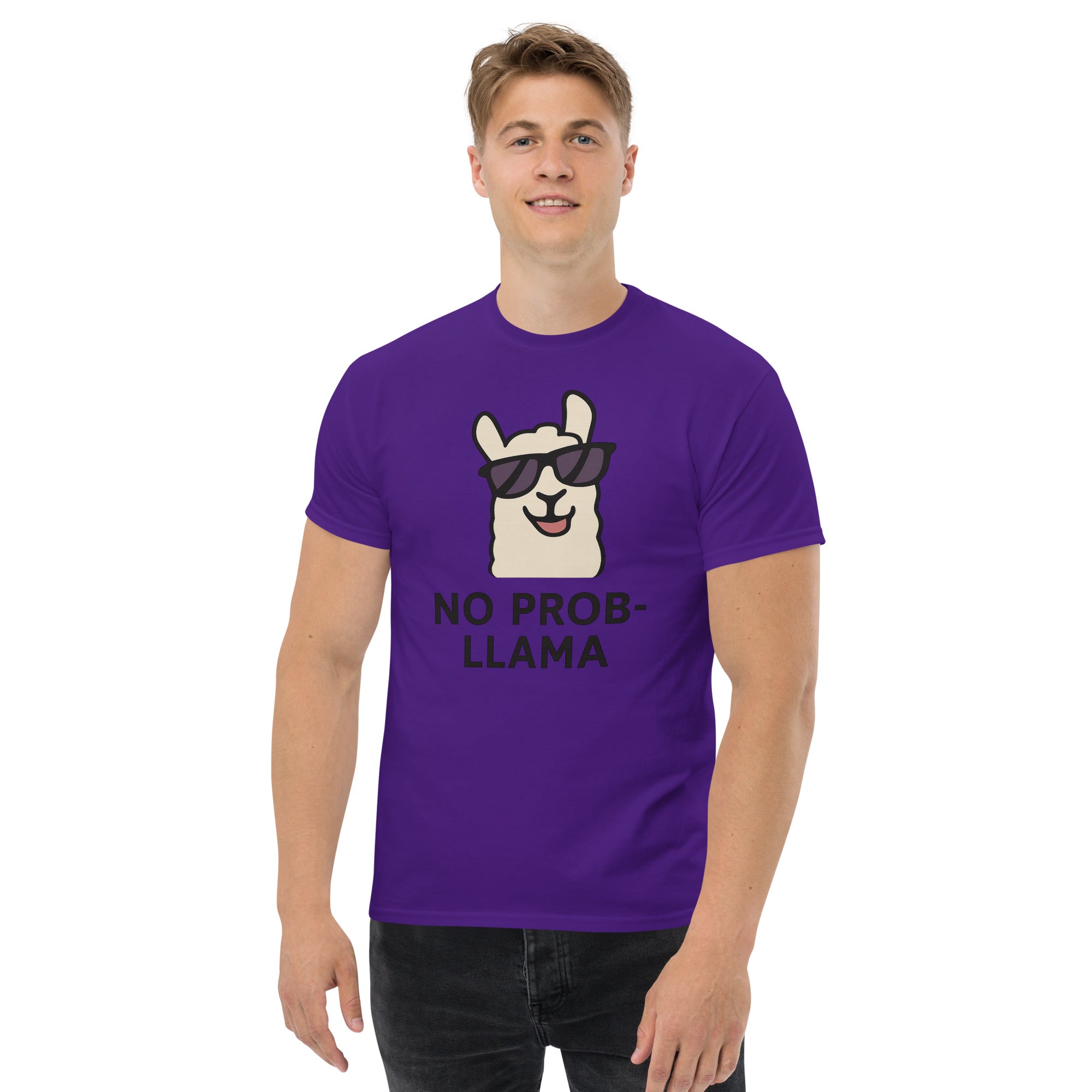 Foto di - T-shirt Stampata Unisex – 100% Cotone – Stile Streetwear e Confortevole – No PROB-LLAMA-DTG-Biiply