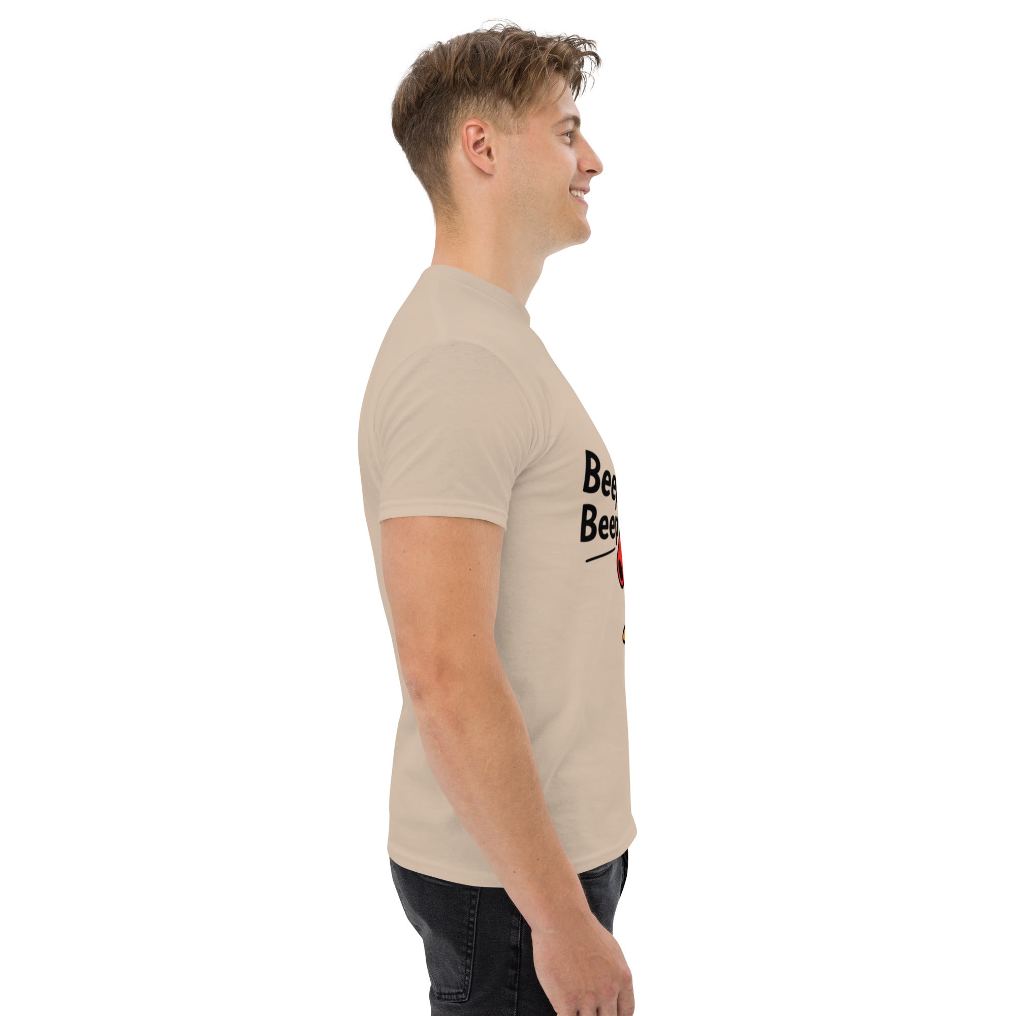 Foto di - T-shirt Stampata Unisex – 100% Cotone – Stile Streetwear e Confortevole – Pinguino Arrabbiato Beep Beep-DTG-Biiply