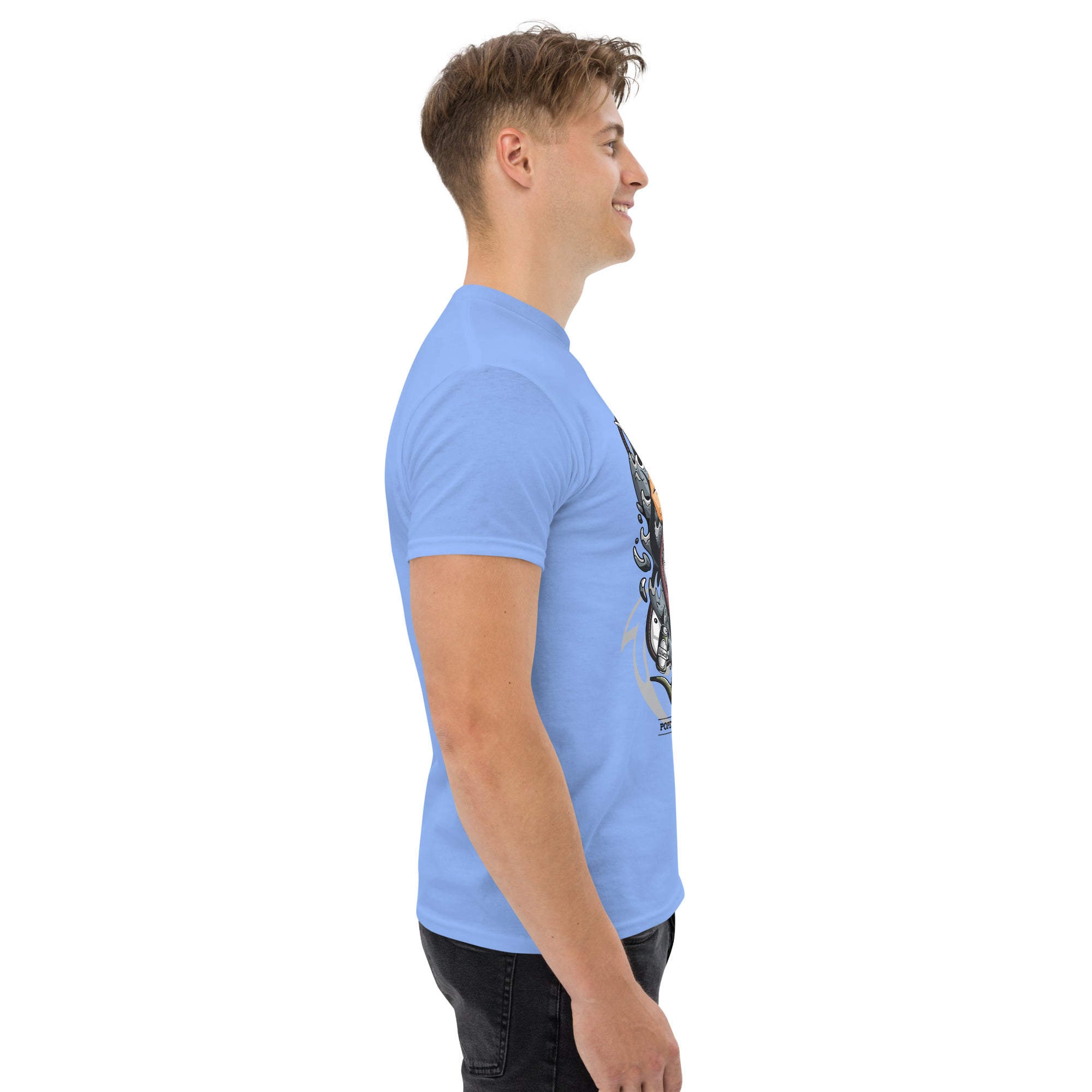 Foto di - T-shirt Stampata Unisex – 100% Cotone – Stile Streetwear e Confortevole – Popeye Vs Kraken-DTG-Biiply