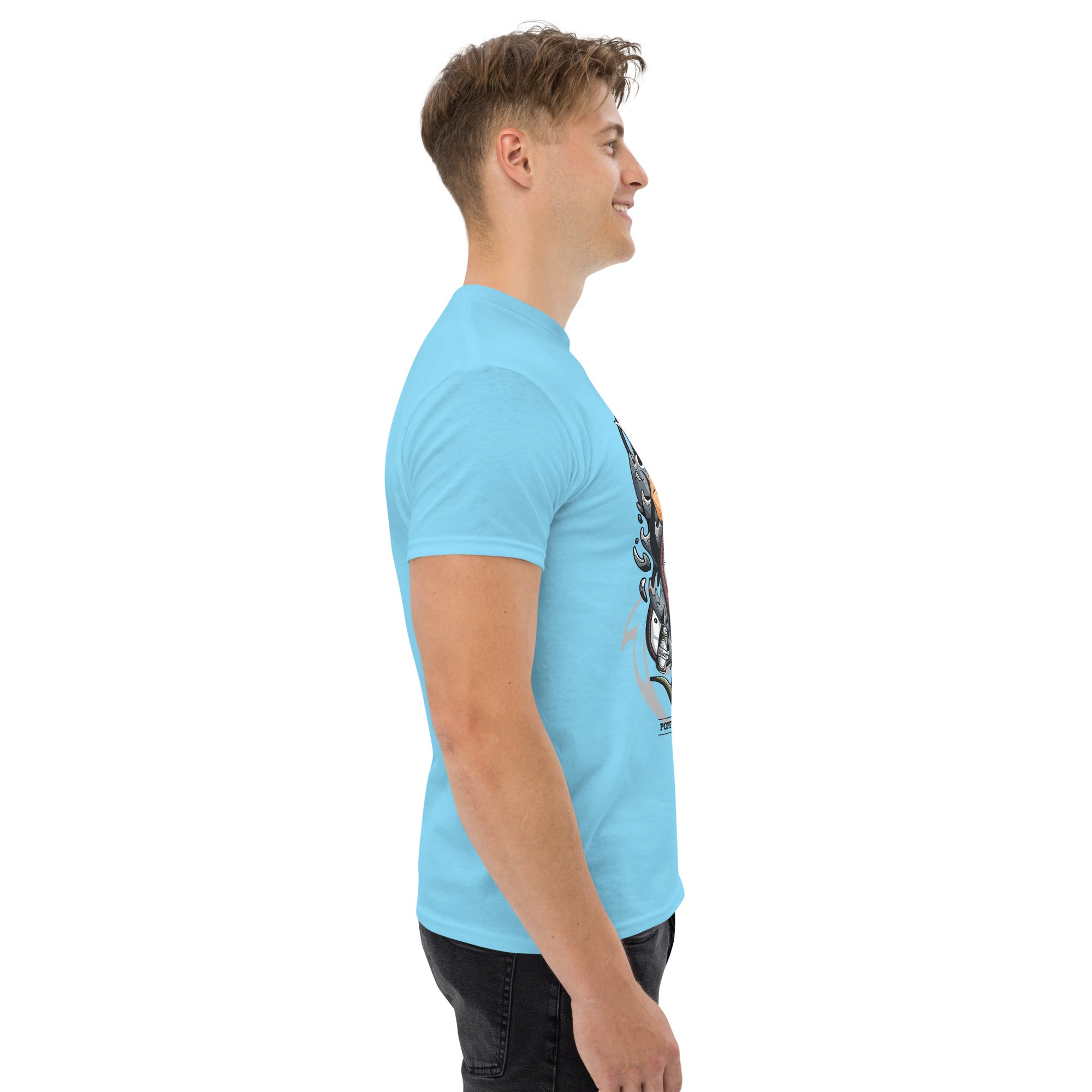 Foto di - T-shirt Stampata Unisex – 100% Cotone – Stile Streetwear e Confortevole – Popeye Vs Kraken-DTG-Biiply