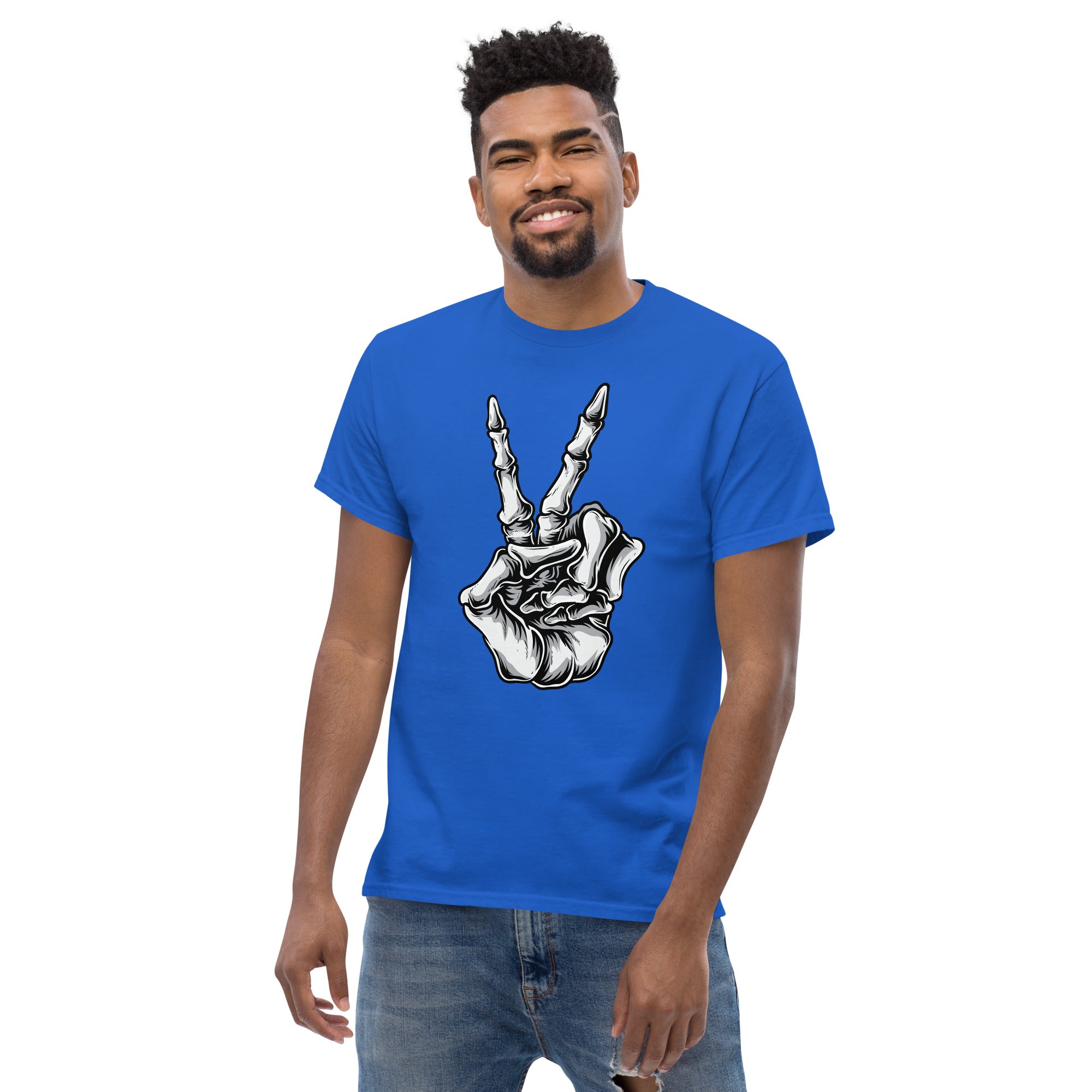 Foto di - T-shirt Stampata Unisex – 100% Cotone – Stile Streetwear e Confortevole – Saluto da bikers-DTG-Biiply