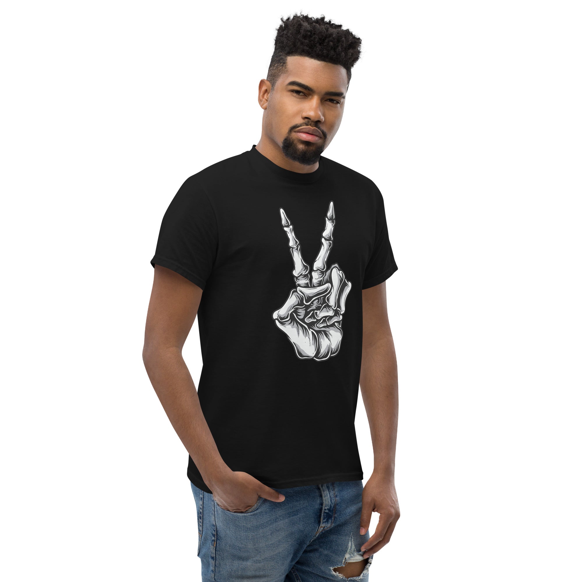 Foto di - T-shirt Stampata Unisex – 100% Cotone – Stile Streetwear e Confortevole – Saluto da bikers-DTG-Biiply