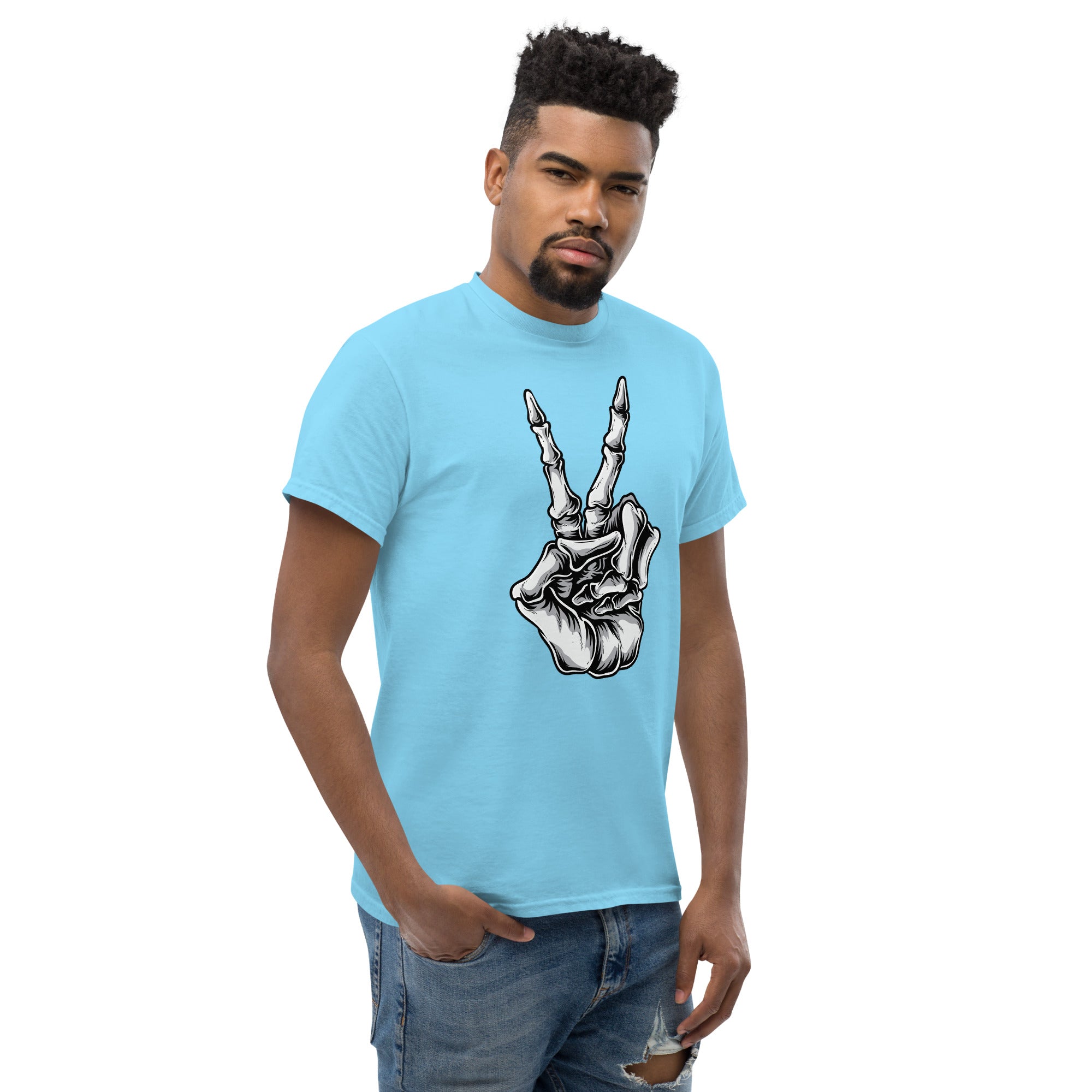 Foto di - T-shirt Stampata Unisex – 100% Cotone – Stile Streetwear e Confortevole – Saluto da bikers-DTG-Biiply