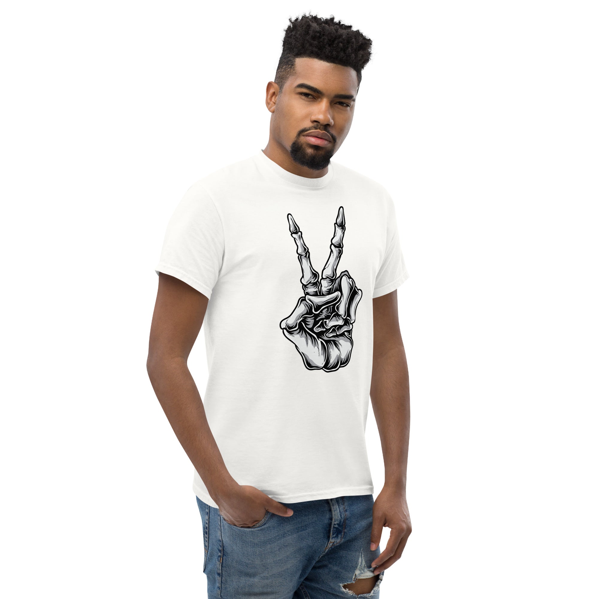 Foto di - T-shirt Stampata Unisex – 100% Cotone – Stile Streetwear e Confortevole – Saluto da bikers-DTG-Biiply