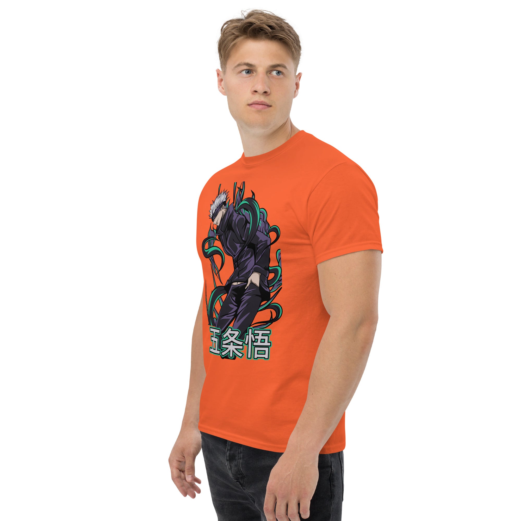 Foto di - T-shirt Stampata Unisex – 100% Cotone – Stile Streetwear e Confortevole – Satoru Gojo-DTG-Biiply