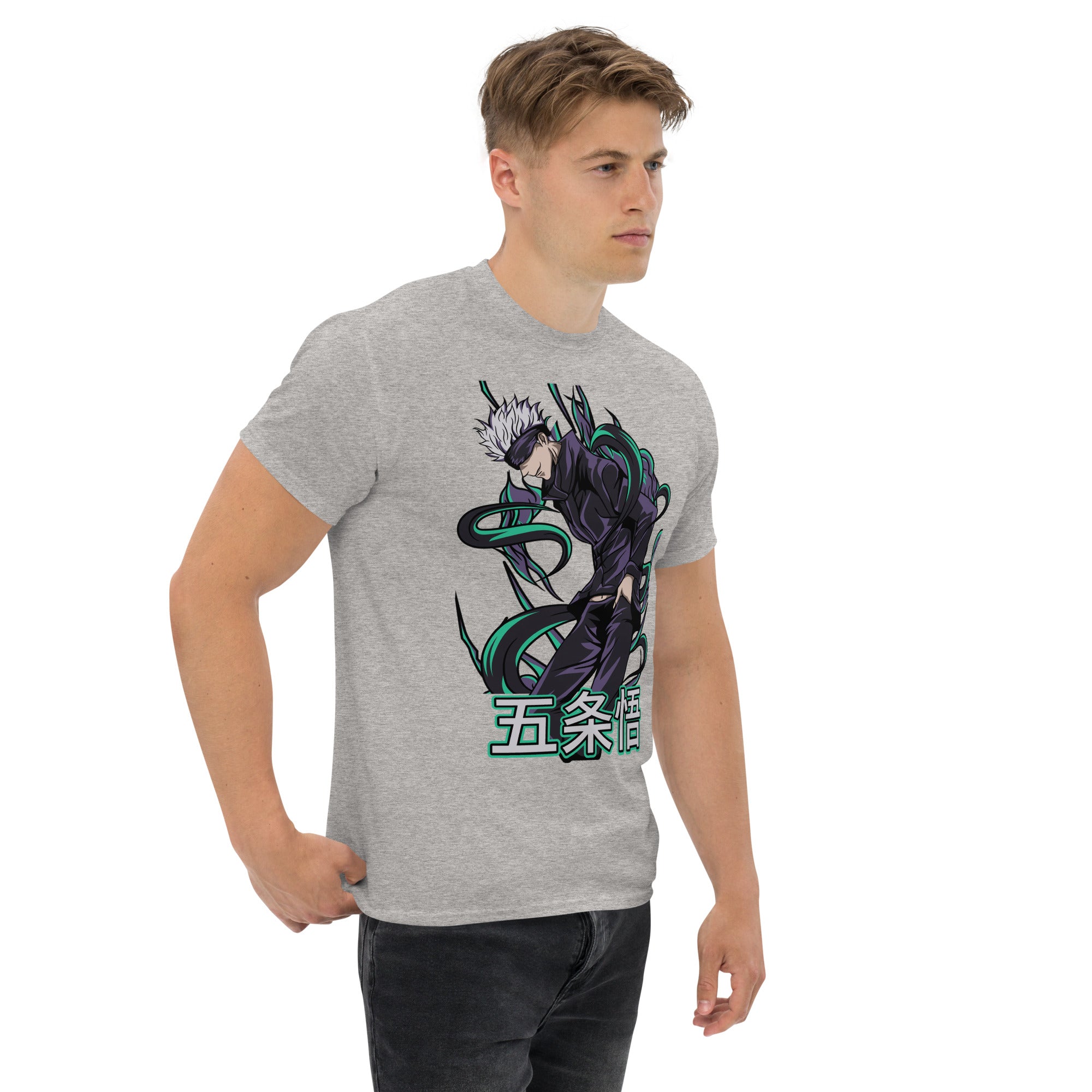 Foto di - T-shirt Stampata Unisex – 100% Cotone – Stile Streetwear e Confortevole – Satoru Gojo-DTG-Biiply