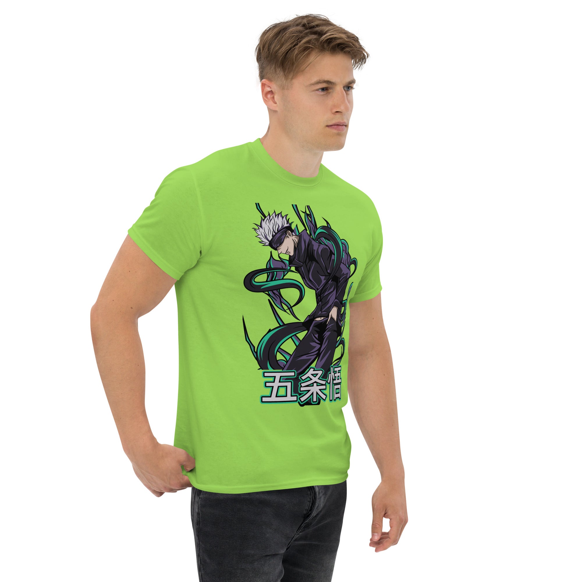 Foto di - T-shirt Stampata Unisex – 100% Cotone – Stile Streetwear e Confortevole – Satoru Gojo-DTG-Biiply