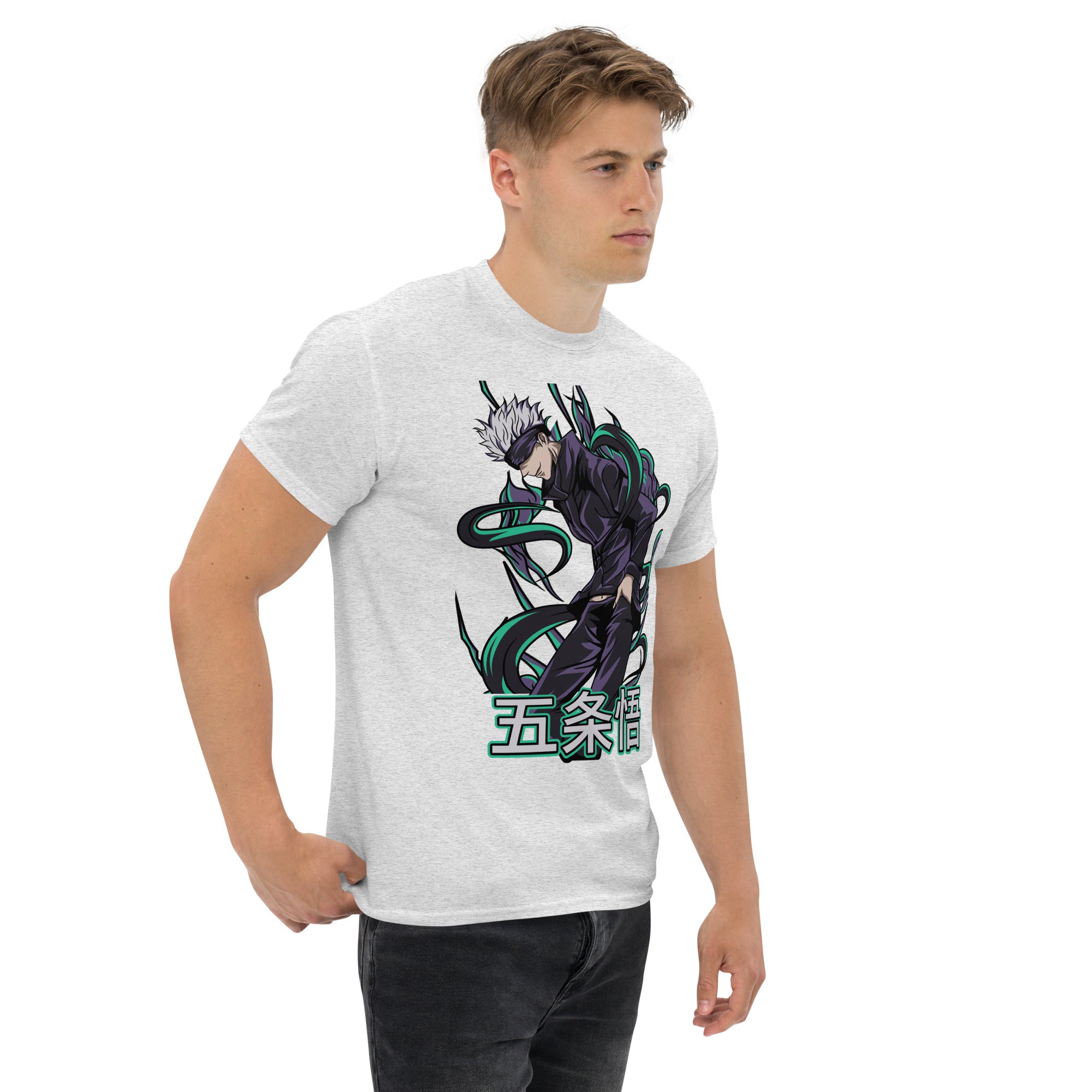 Foto di - T-shirt Stampata Unisex – 100% Cotone – Stile Streetwear e Confortevole – Satoru Gojo-DTG-Biiply