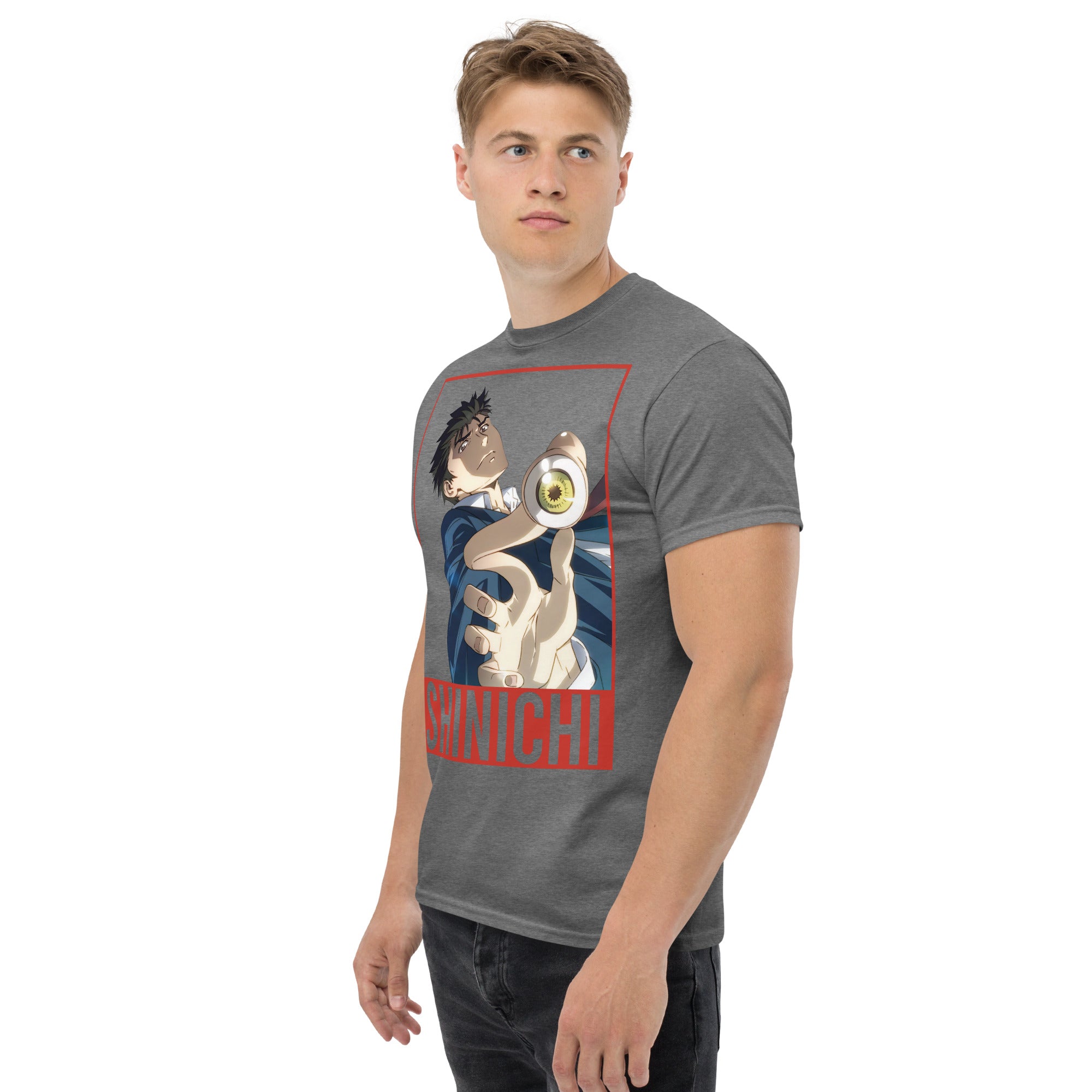 Foto di - T-shirt Stampata Unisex – 100% Cotone – Stile Streetwear e Confortevole – Shinichi Eyes-DTG-Biiply