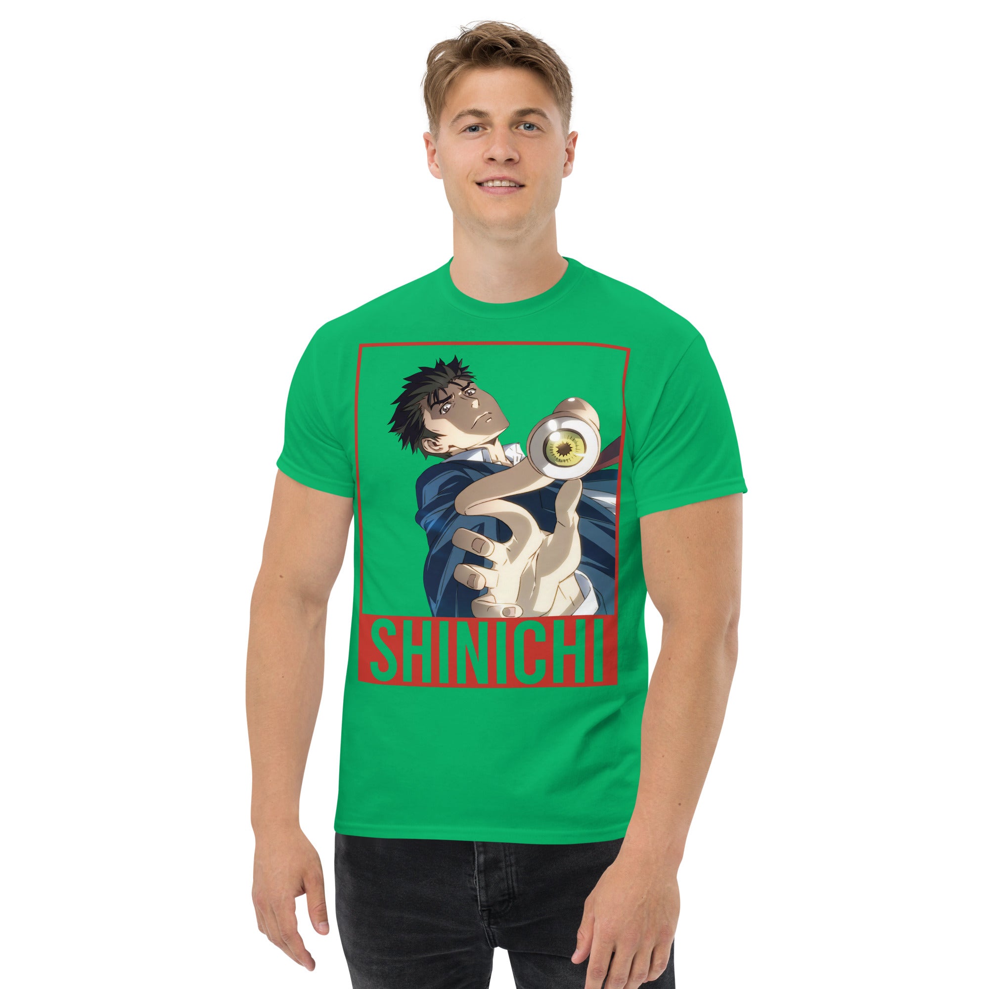 Foto di - T-shirt Stampata Unisex – 100% Cotone – Stile Streetwear e Confortevole – Shinichi Eyes-DTG-Biiply