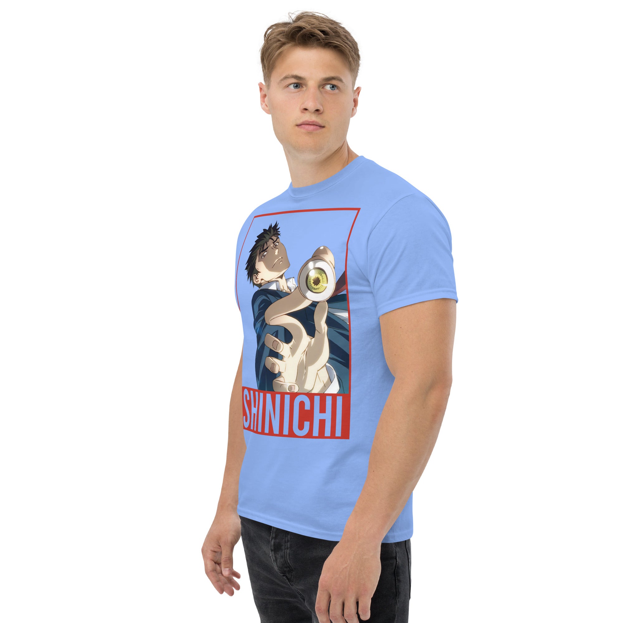 Foto di - T-shirt Stampata Unisex – 100% Cotone – Stile Streetwear e Confortevole – Shinichi Eyes-DTG-Biiply