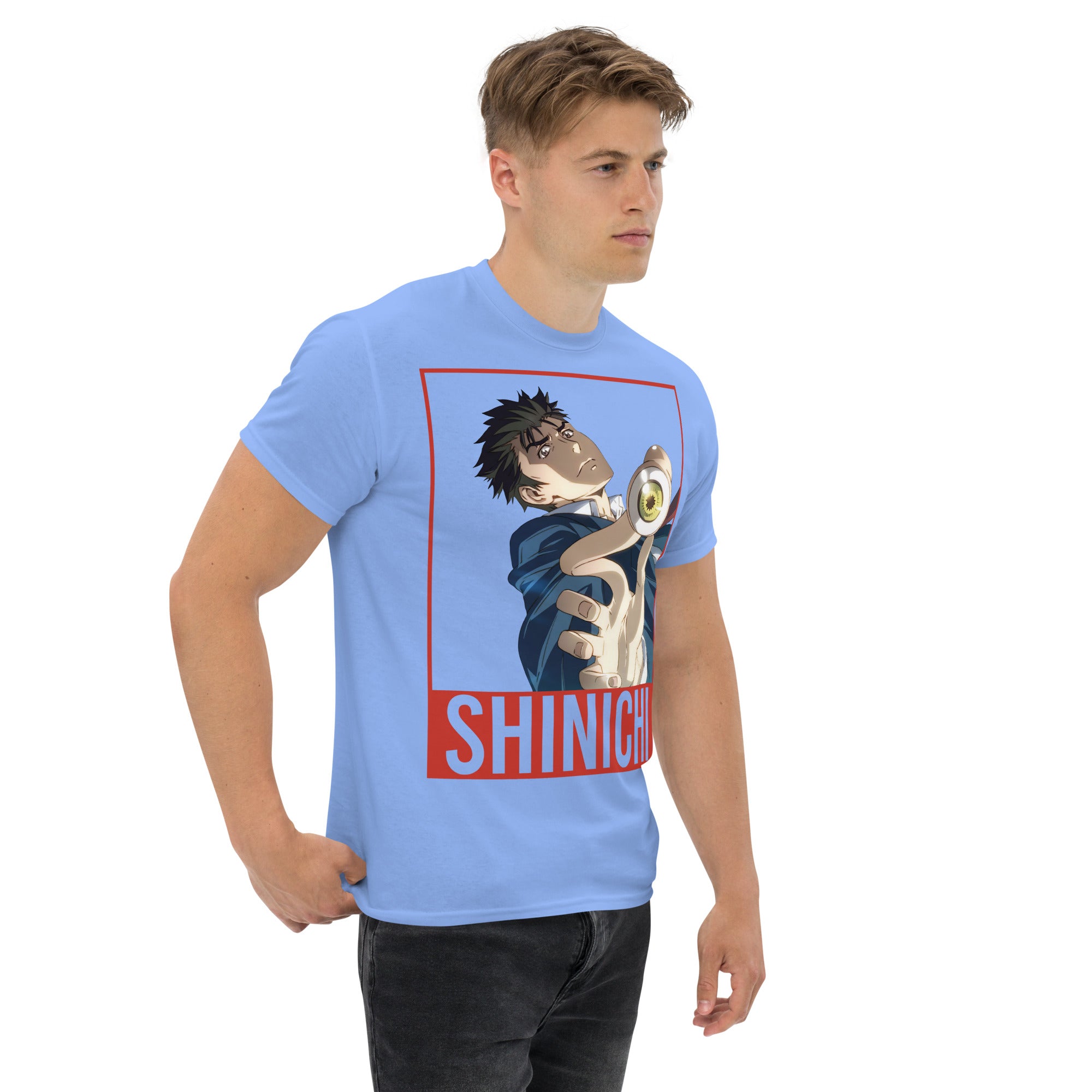 Foto di - T-shirt Stampata Unisex – 100% Cotone – Stile Streetwear e Confortevole – Shinichi Eyes-DTG-Biiply
