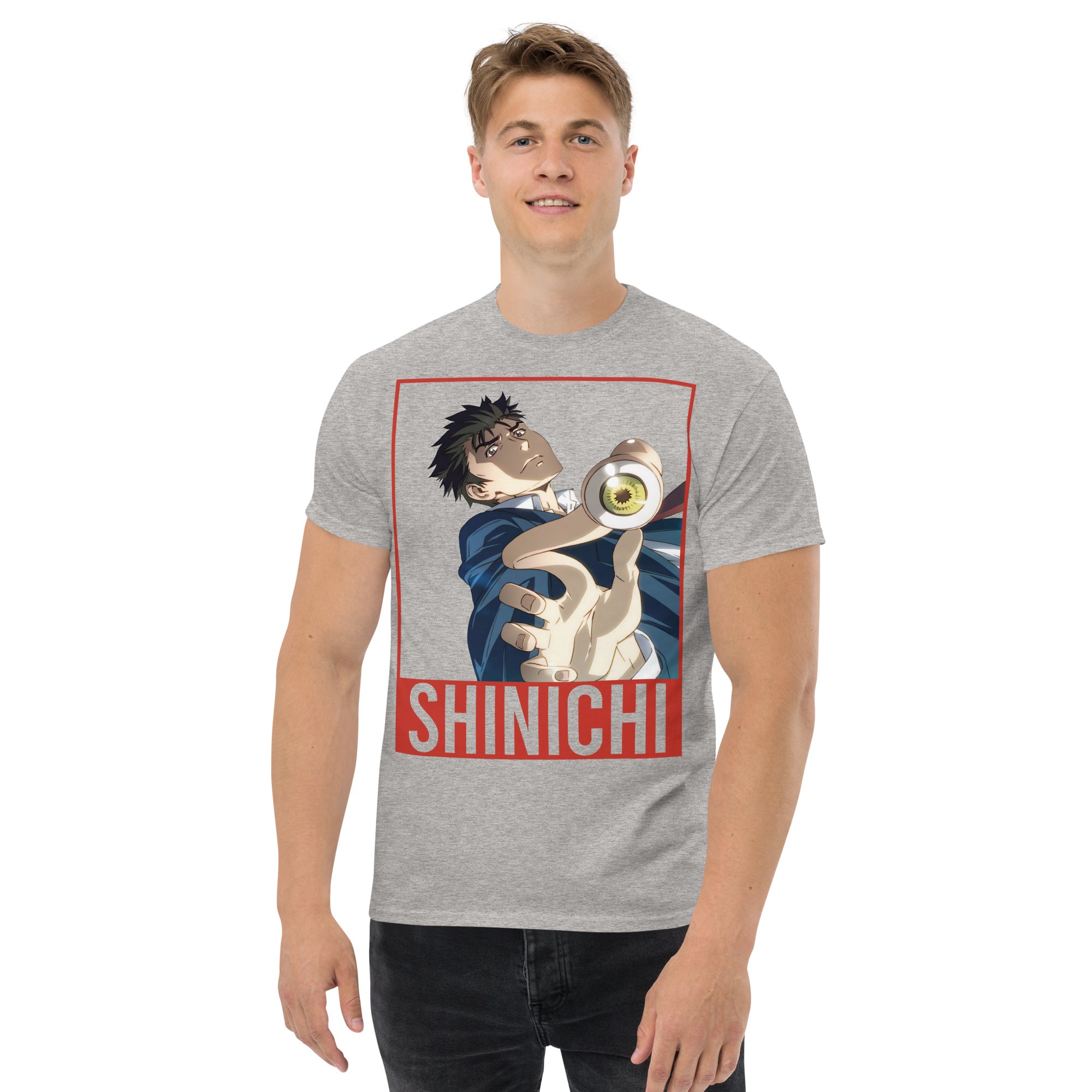 Foto di - T-shirt Stampata Unisex – 100% Cotone – Stile Streetwear e Confortevole – Shinichi Eyes-DTG-Biiply