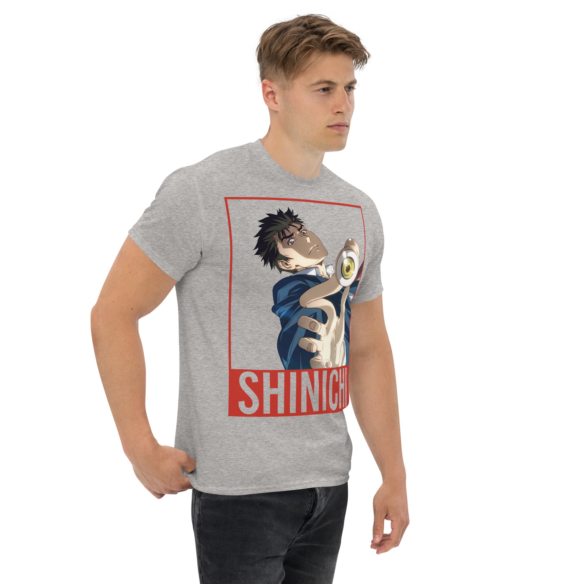 Foto di - T-shirt Stampata Unisex – 100% Cotone – Stile Streetwear e Confortevole – Shinichi Eyes-DTG-Biiply
