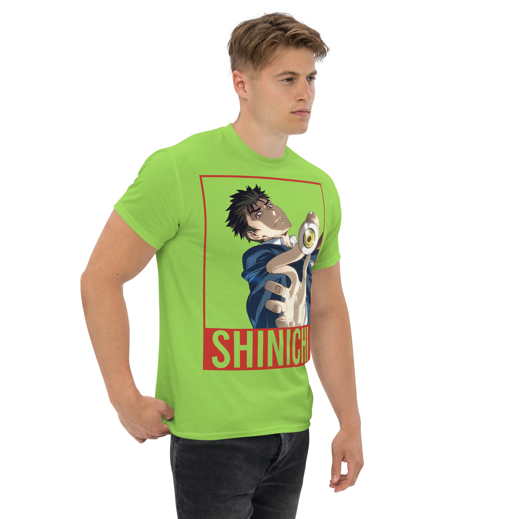 Foto di - T-shirt Stampata Unisex – 100% Cotone – Stile Streetwear e Confortevole – Shinichi Eyes-DTG-Biiply