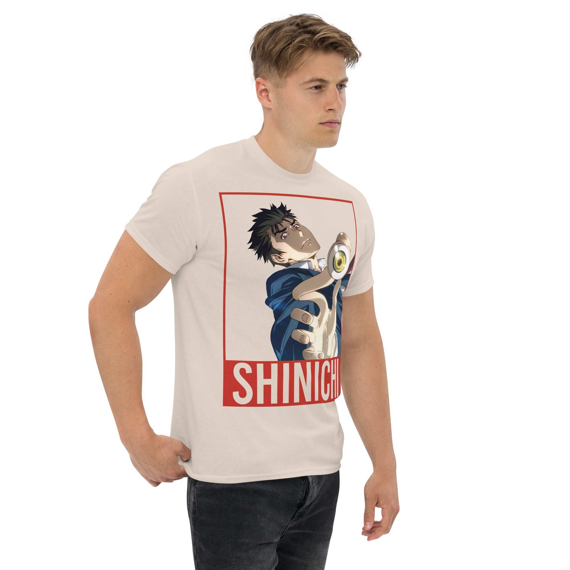 Foto di - T-shirt Stampata Unisex – 100% Cotone – Stile Streetwear e Confortevole – Shinichi Eyes-DTG-Biiply