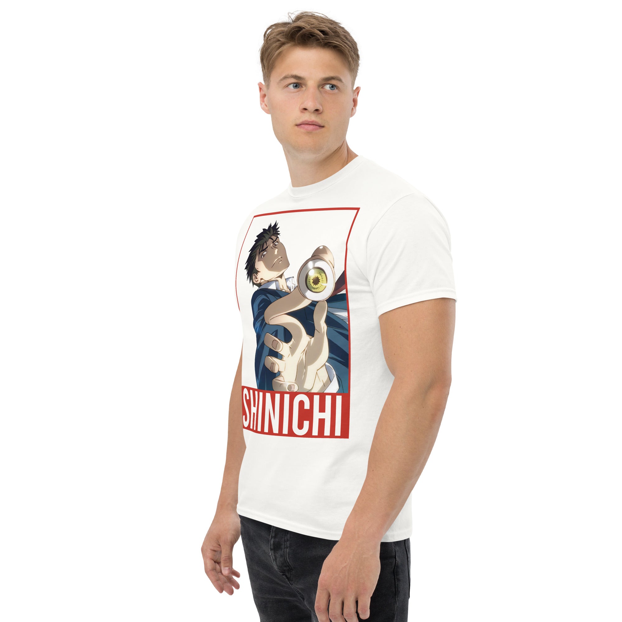 Foto di - T-shirt Stampata Unisex – 100% Cotone – Stile Streetwear e Confortevole – Shinichi Eyes-DTG-Biiply