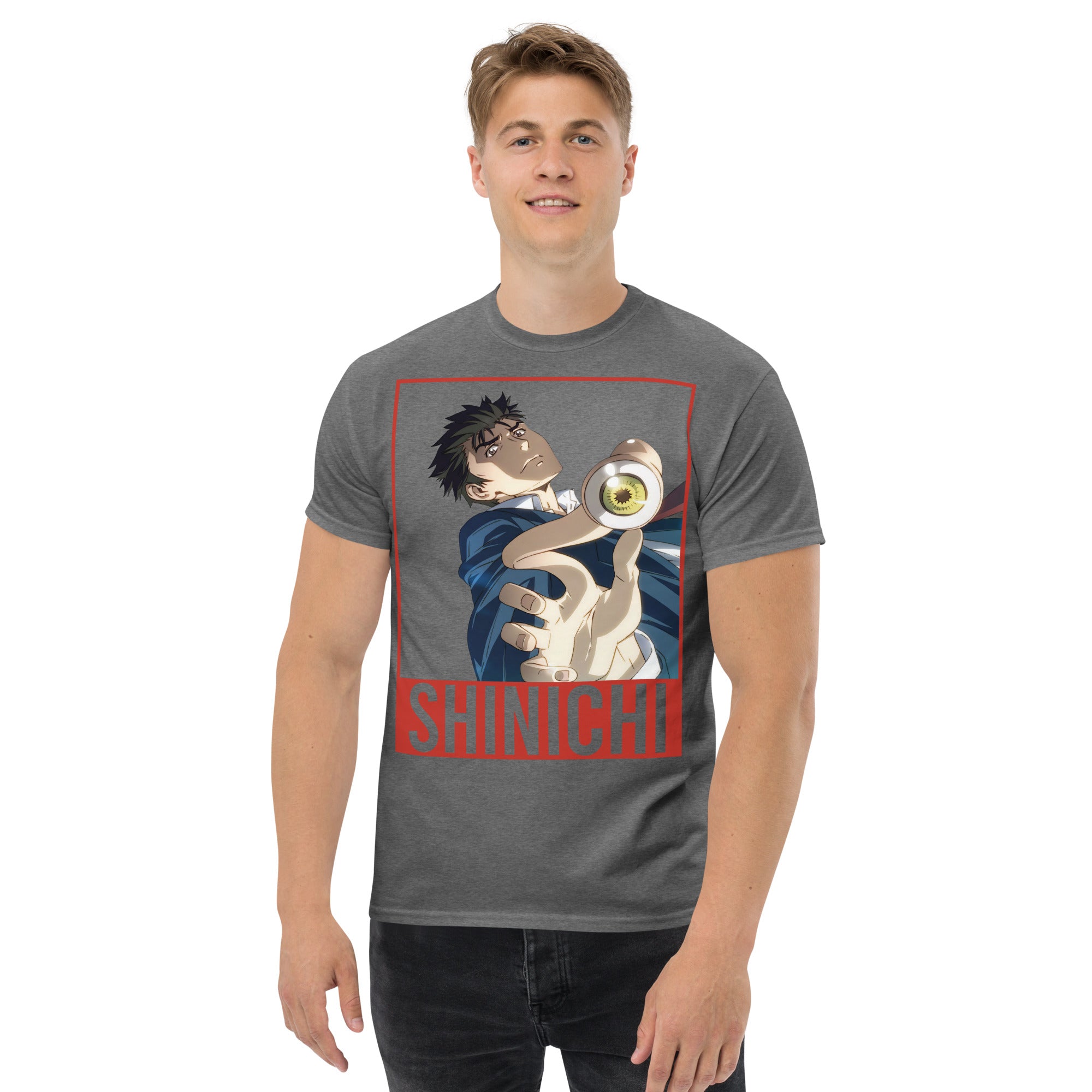 Foto di - T-shirt Stampata Unisex – 100% Cotone – Stile Streetwear e Confortevole – Shinichi Eyes-DTG-Biiply
