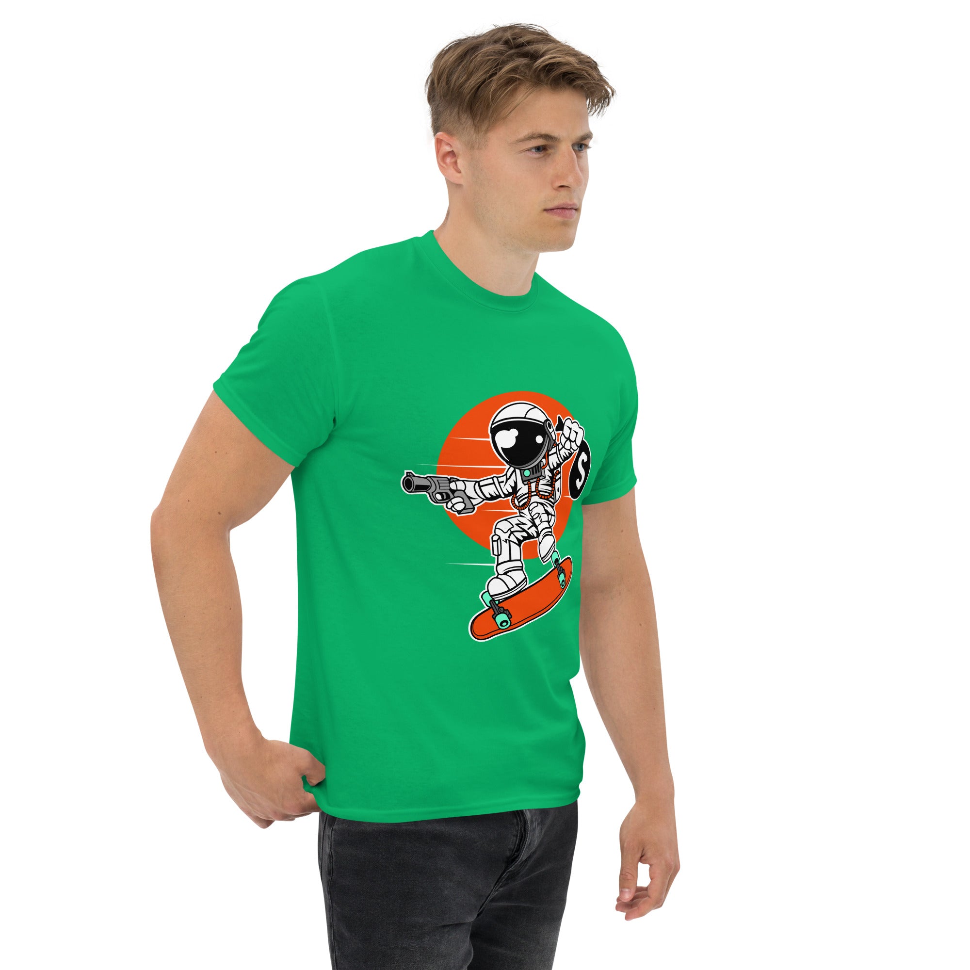 Foto di - T-shirt Stampata Unisex – 100% Cotone – Stile Streetwear e Confortevole – Skater thief-DTG-Biiply