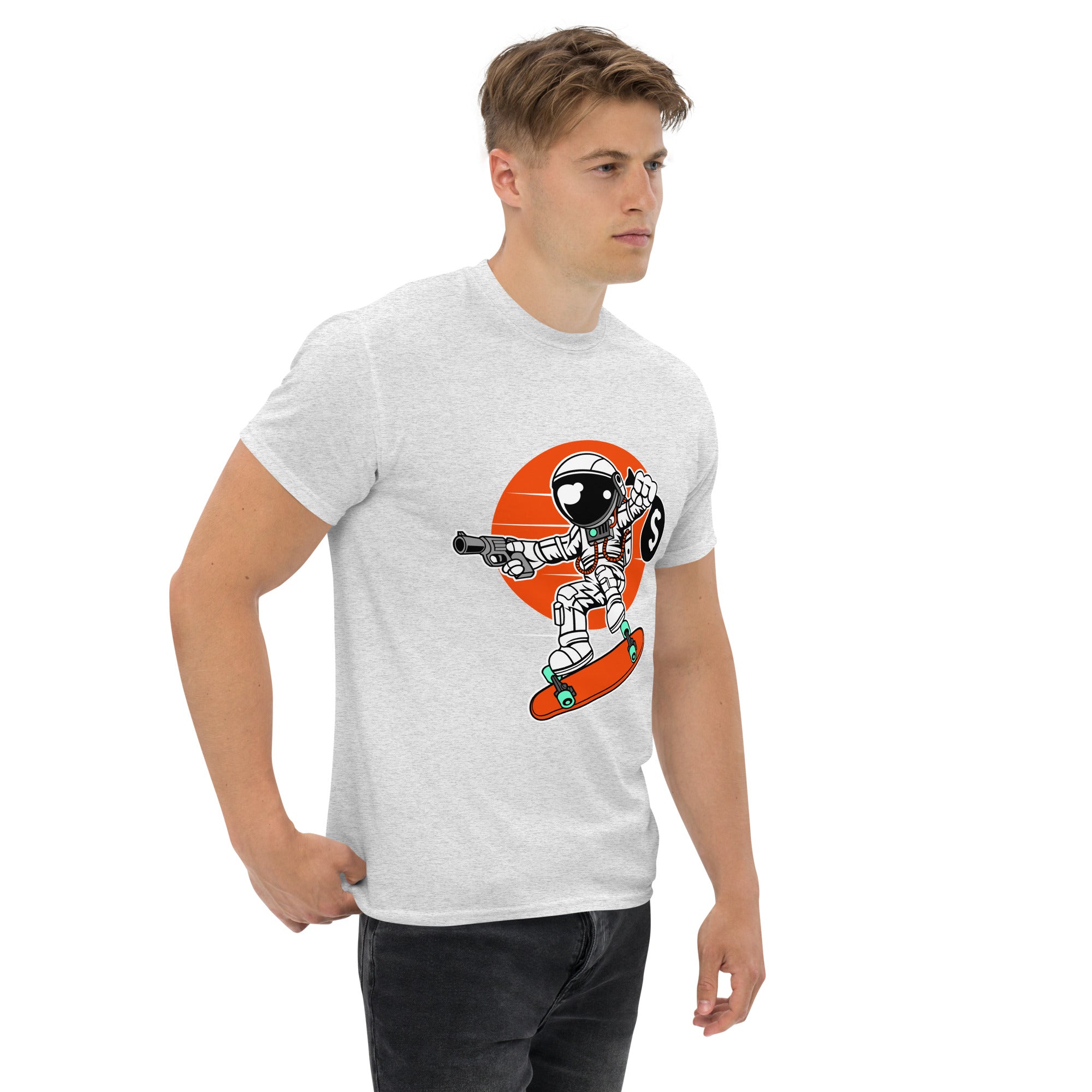 Foto di - T-shirt Stampata Unisex – 100% Cotone – Stile Streetwear e Confortevole – Skater thief-DTG-Biiply