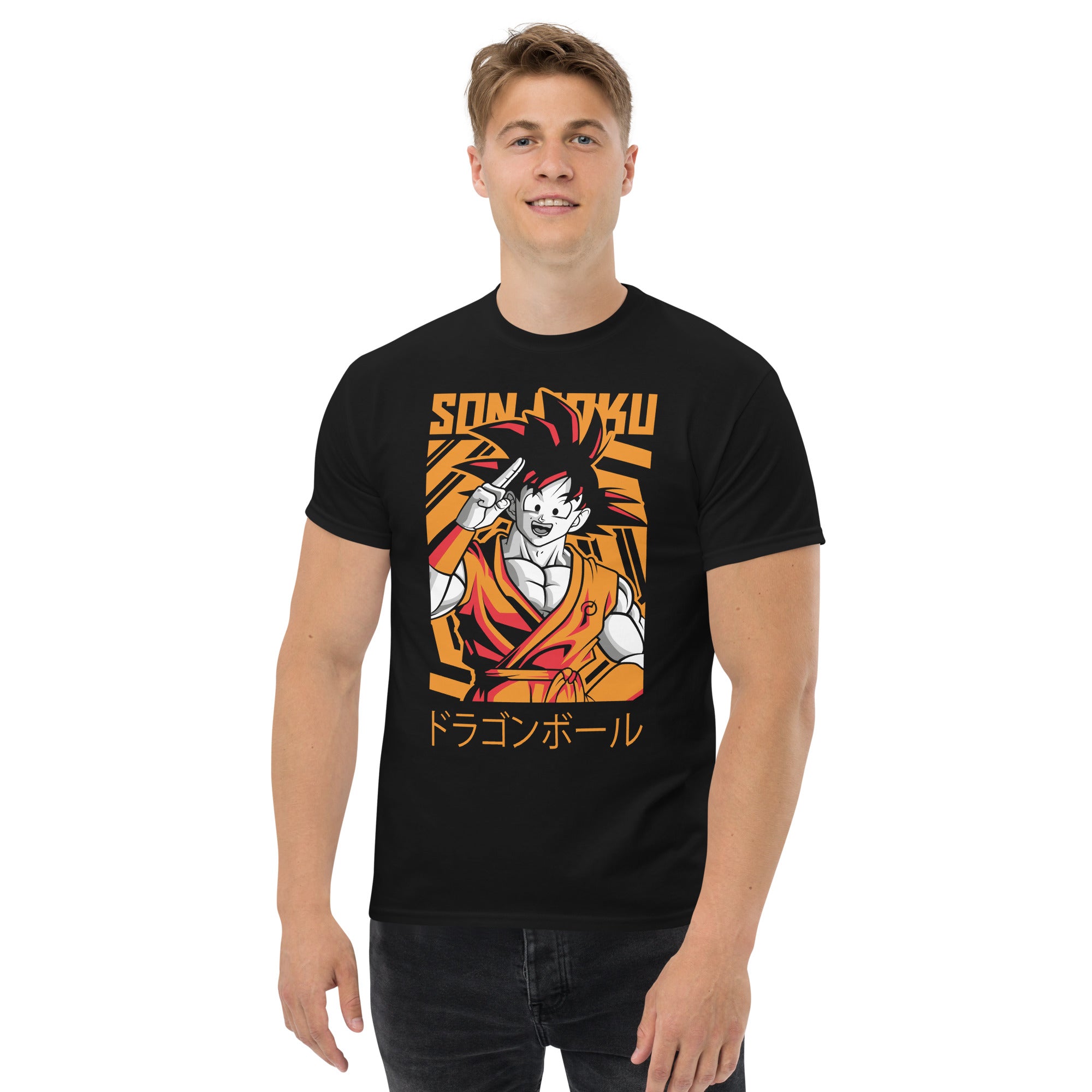 Foto di - T-shirt Stampata Unisex – 100% Cotone – Stile Streetwear e Confortevole – Son Goku-DTG-Biiply
