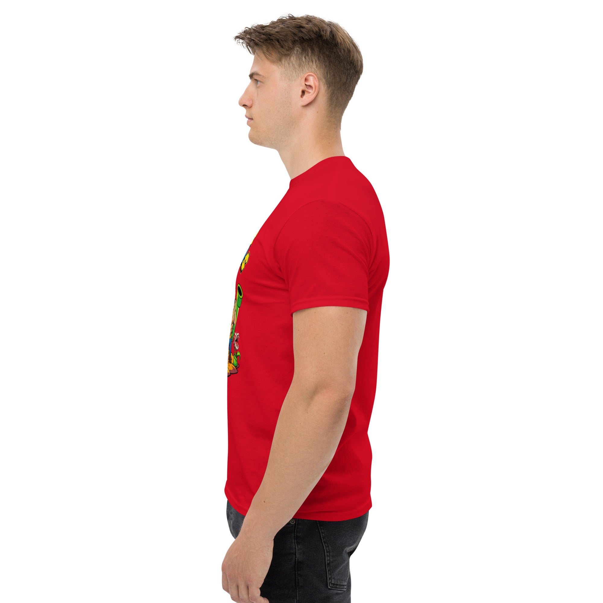 Foto di - T-shirt Stampata Unisex – 100% Cotone – Stile Streetwear e Confortevole – Super Gym Bros-DTG-Biiply