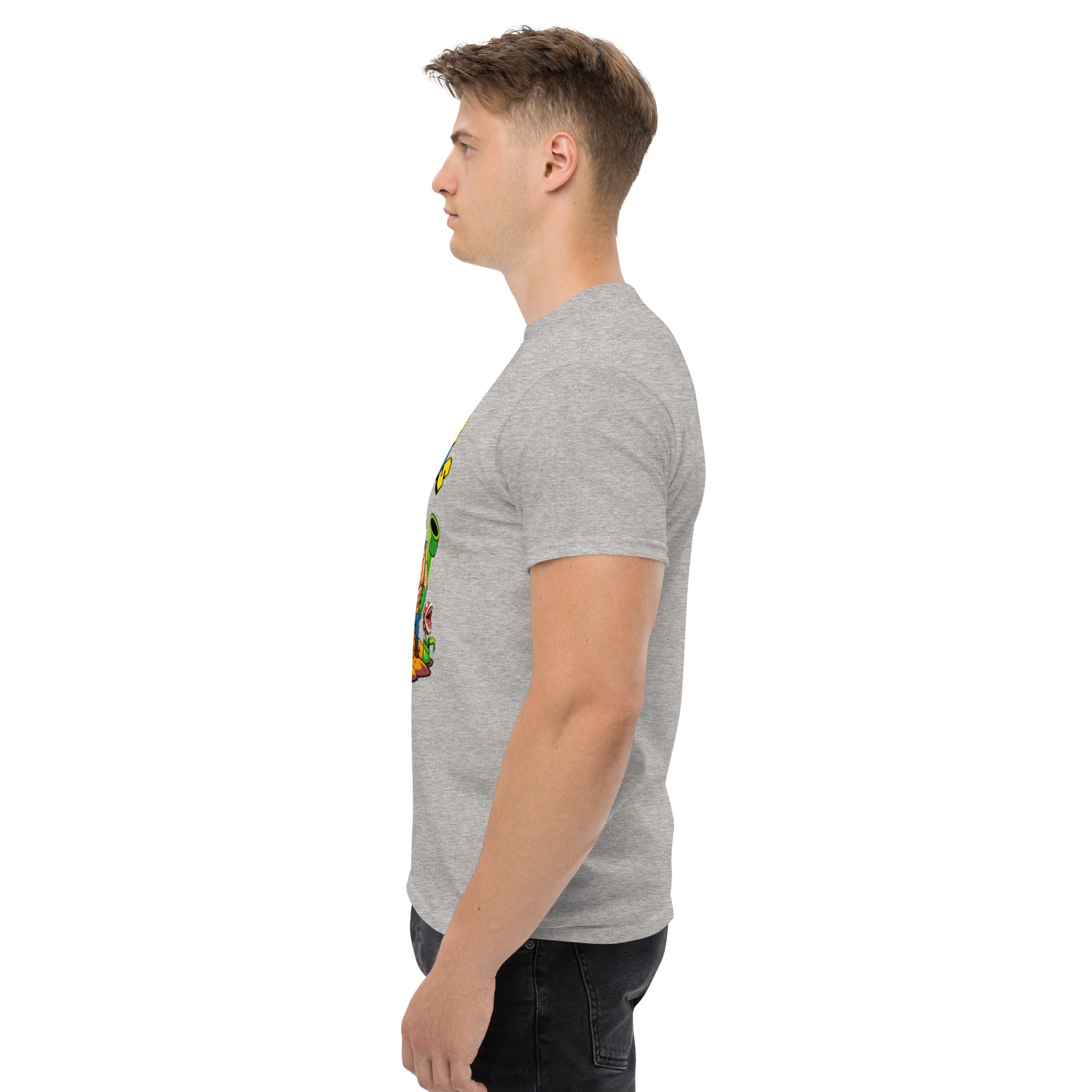 Foto di - T-shirt Stampata Unisex – 100% Cotone – Stile Streetwear e Confortevole – Super Gym Bros-DTG-Biiply