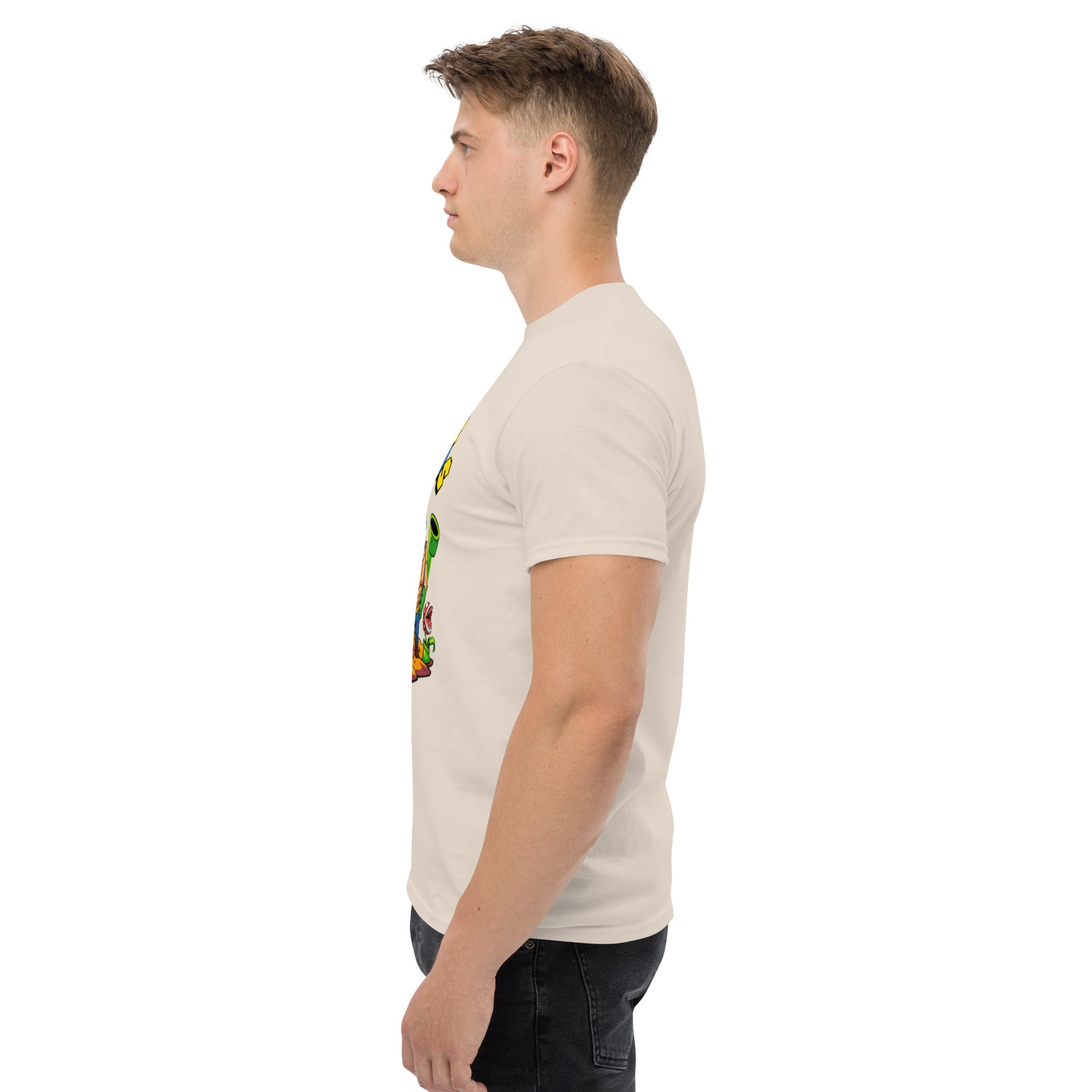 Foto di - T-shirt Stampata Unisex – 100% Cotone – Stile Streetwear e Confortevole – Super Gym Bros-DTG-Biiply